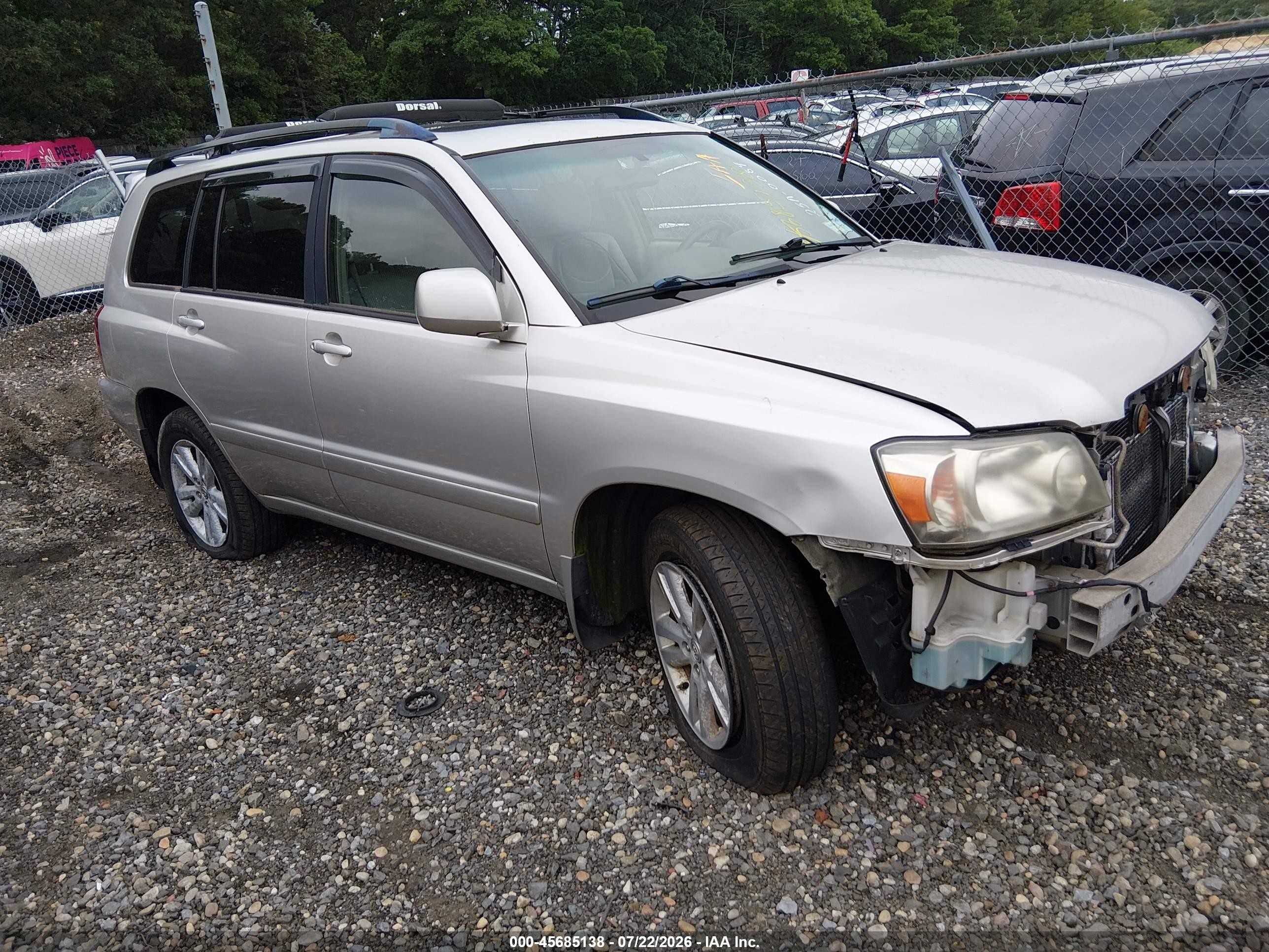 2006 Toyota Highlander Hybrid V6 Серый vin: JTEDW21A360004440