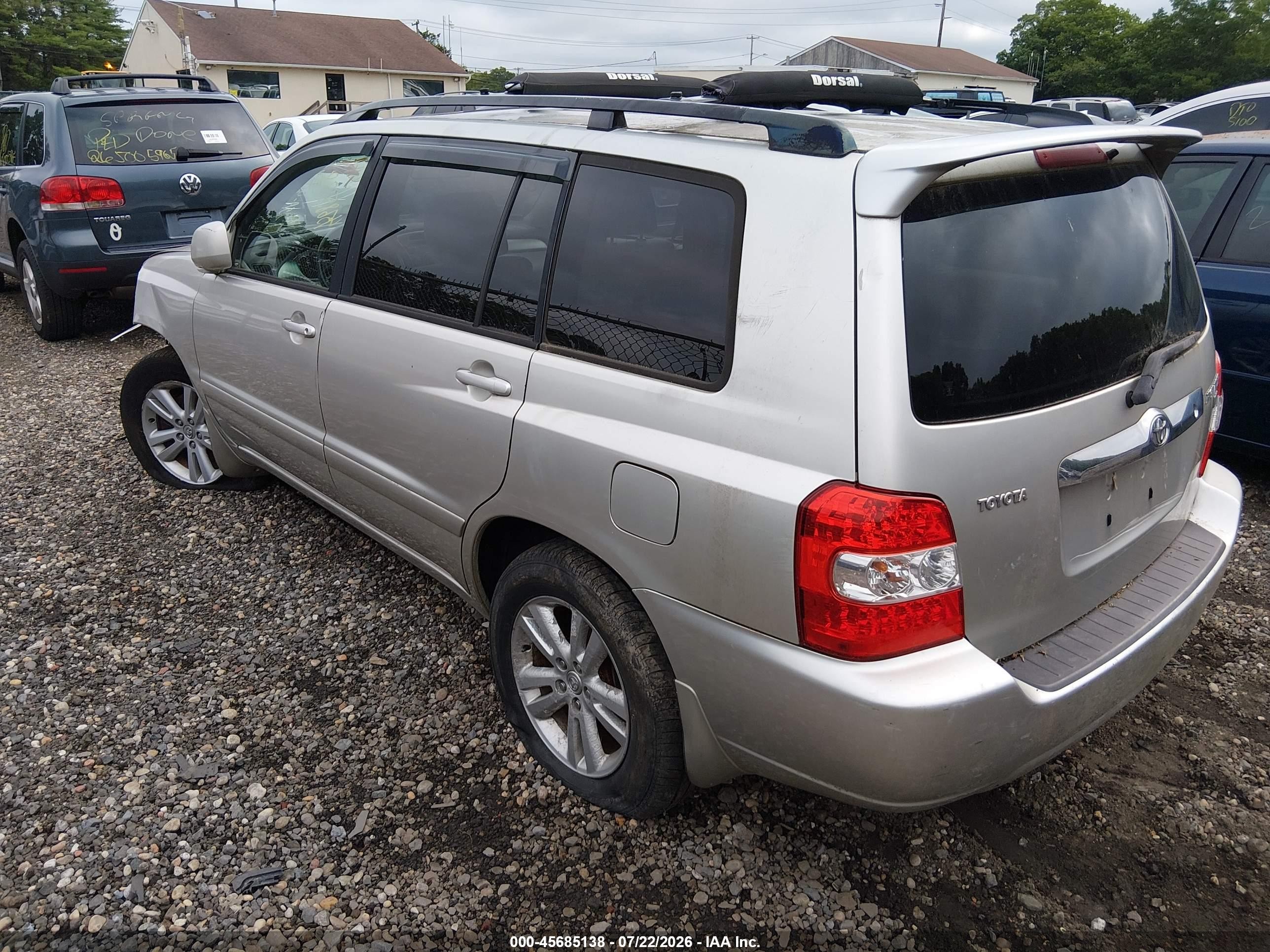 2006 Toyota Highlander Hybrid V6 Gray vin: JTEDW21A360004440