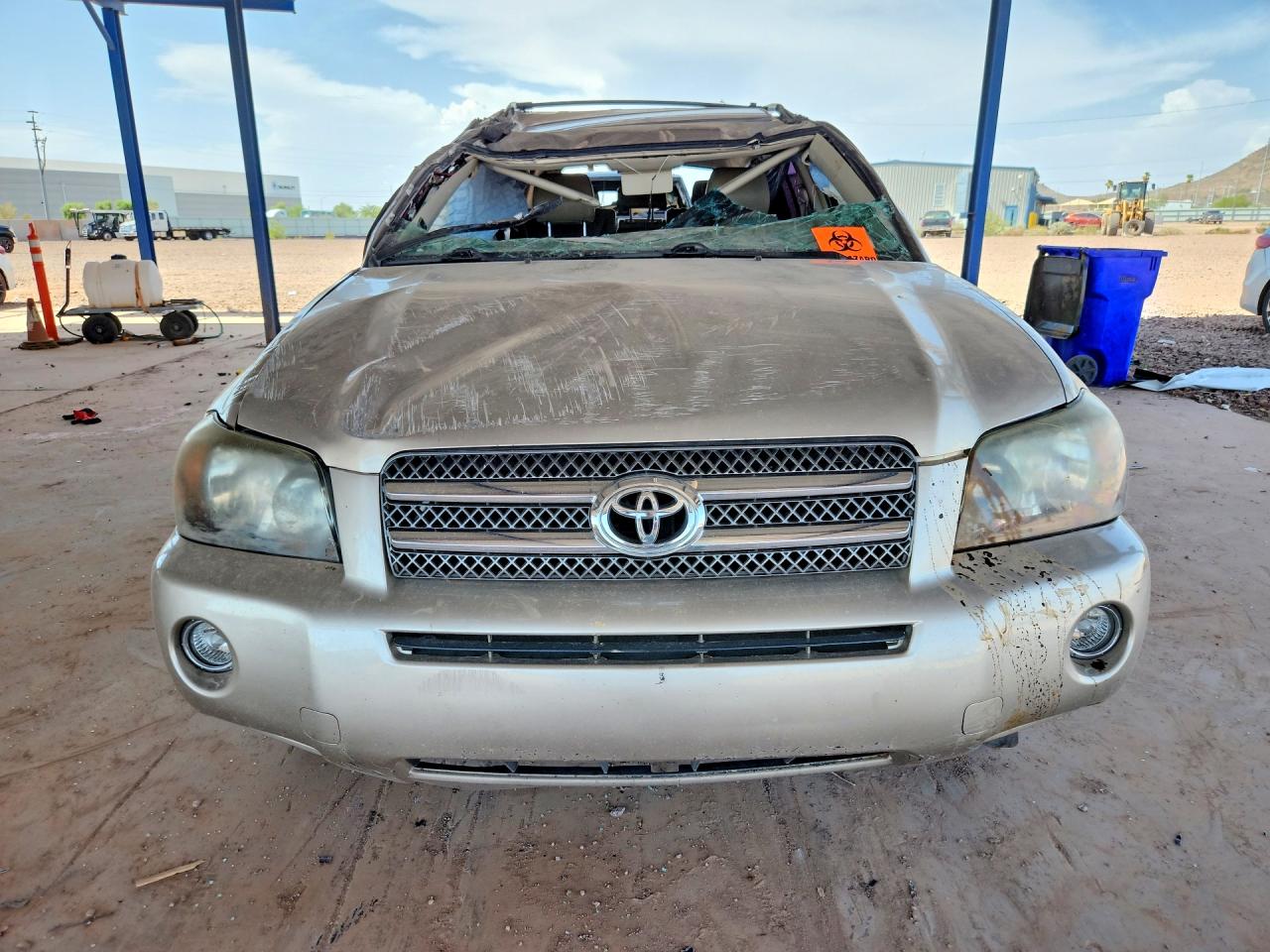 2007 Toyota Highlander Hybrid Бежевый vin: JTEDW21A370020901