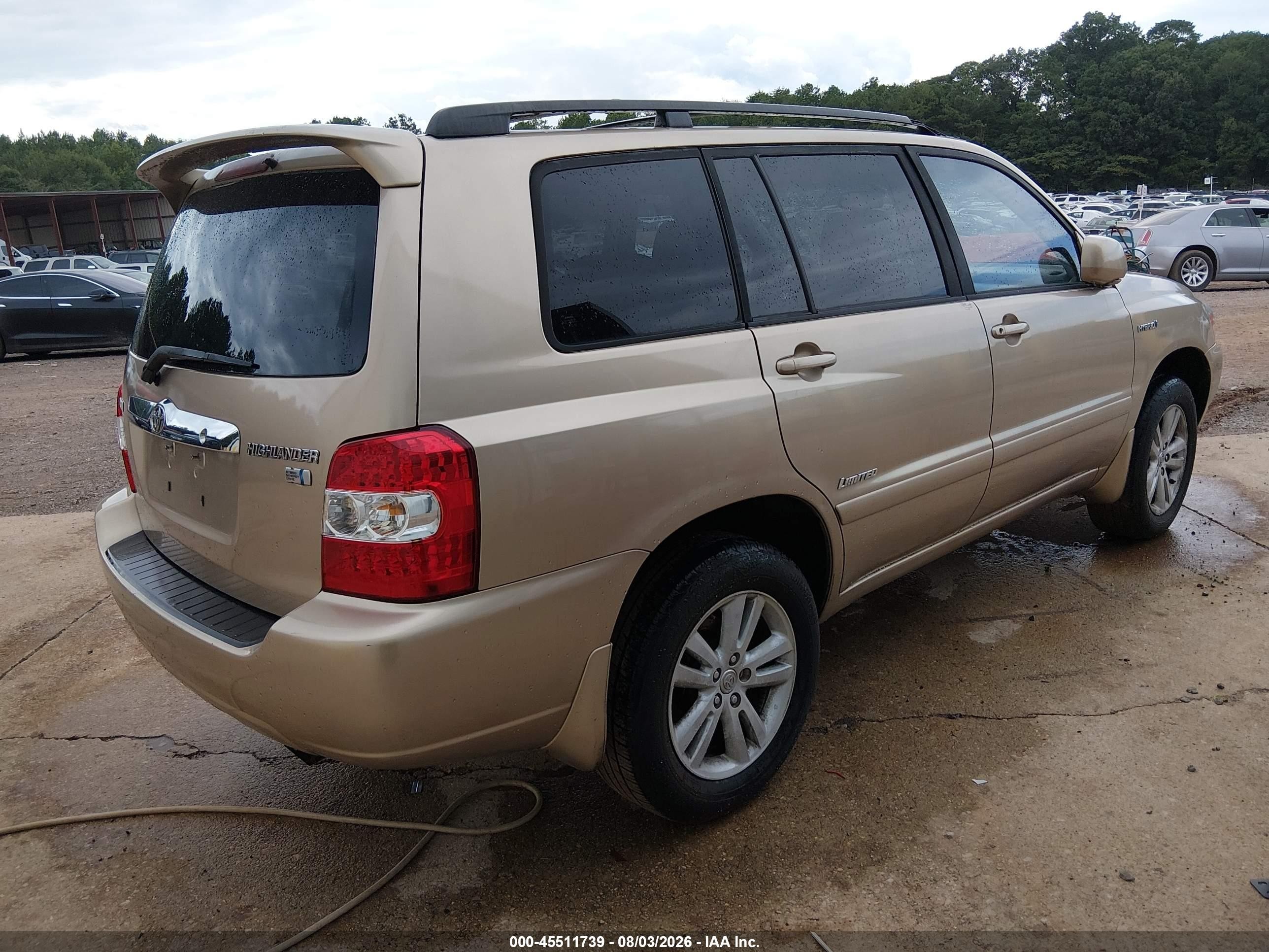 2006 Toyota Highlander Hybrid Limited V6 Beige vin: JTEDW21A460011560