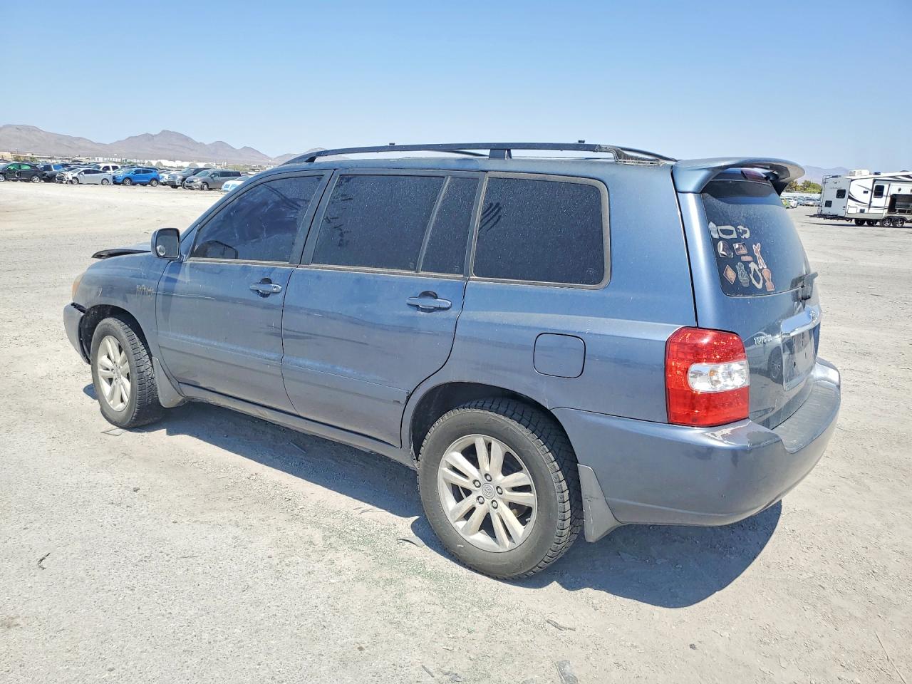 2007 Toyota Highlander Hybrid Base Синий vin: JTEDW21A470018591