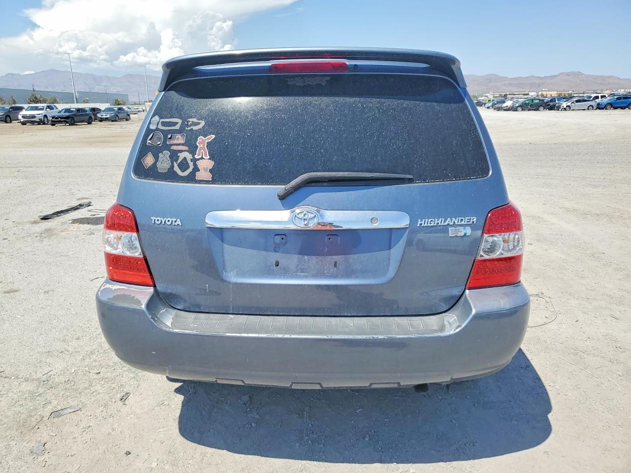 2007 Toyota Highlander Hybrid Base Синий vin: JTEDW21A470018591