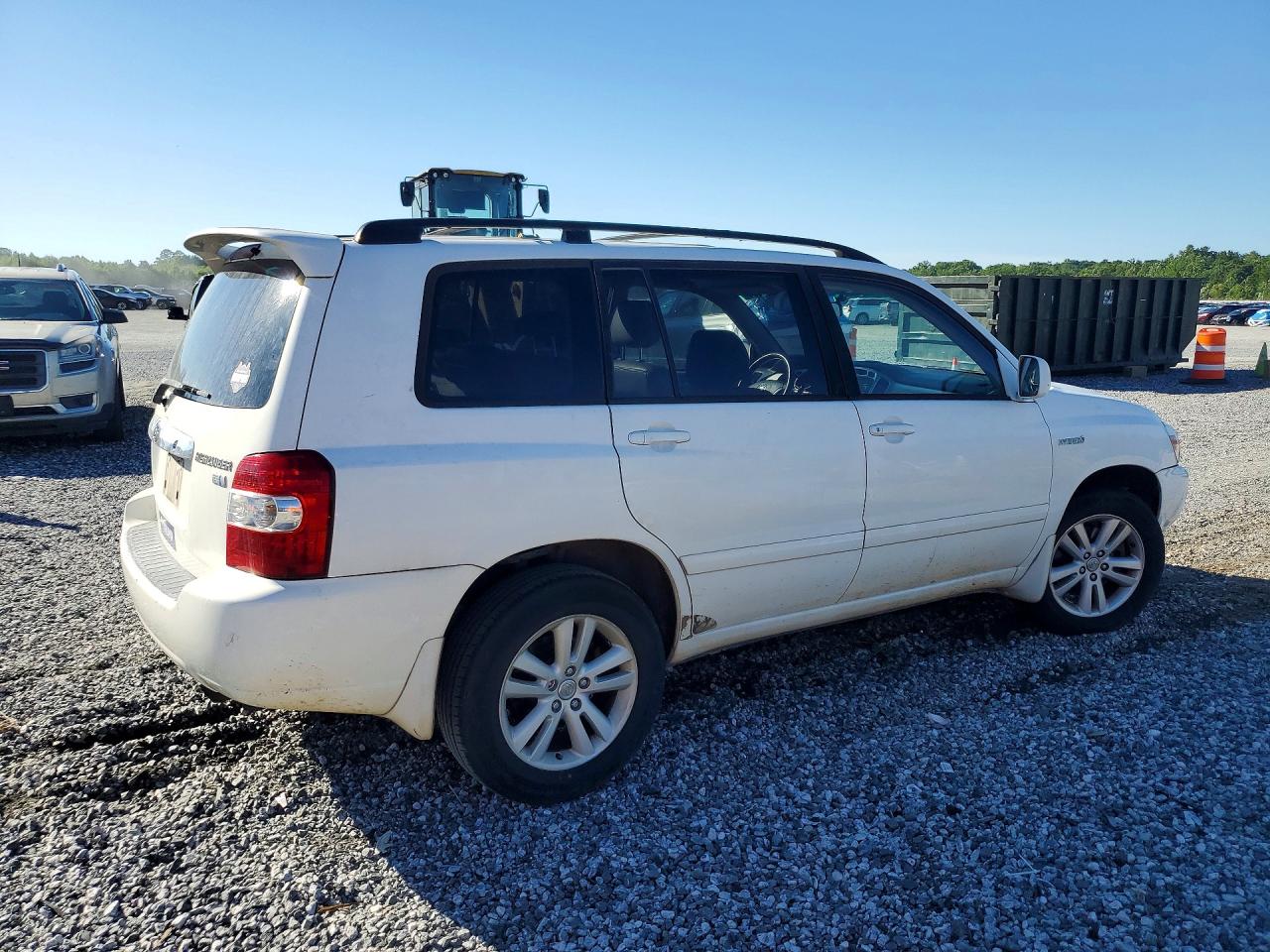 2006 Toyota Highlander Hybrid White vin: JTEDW21A560010174