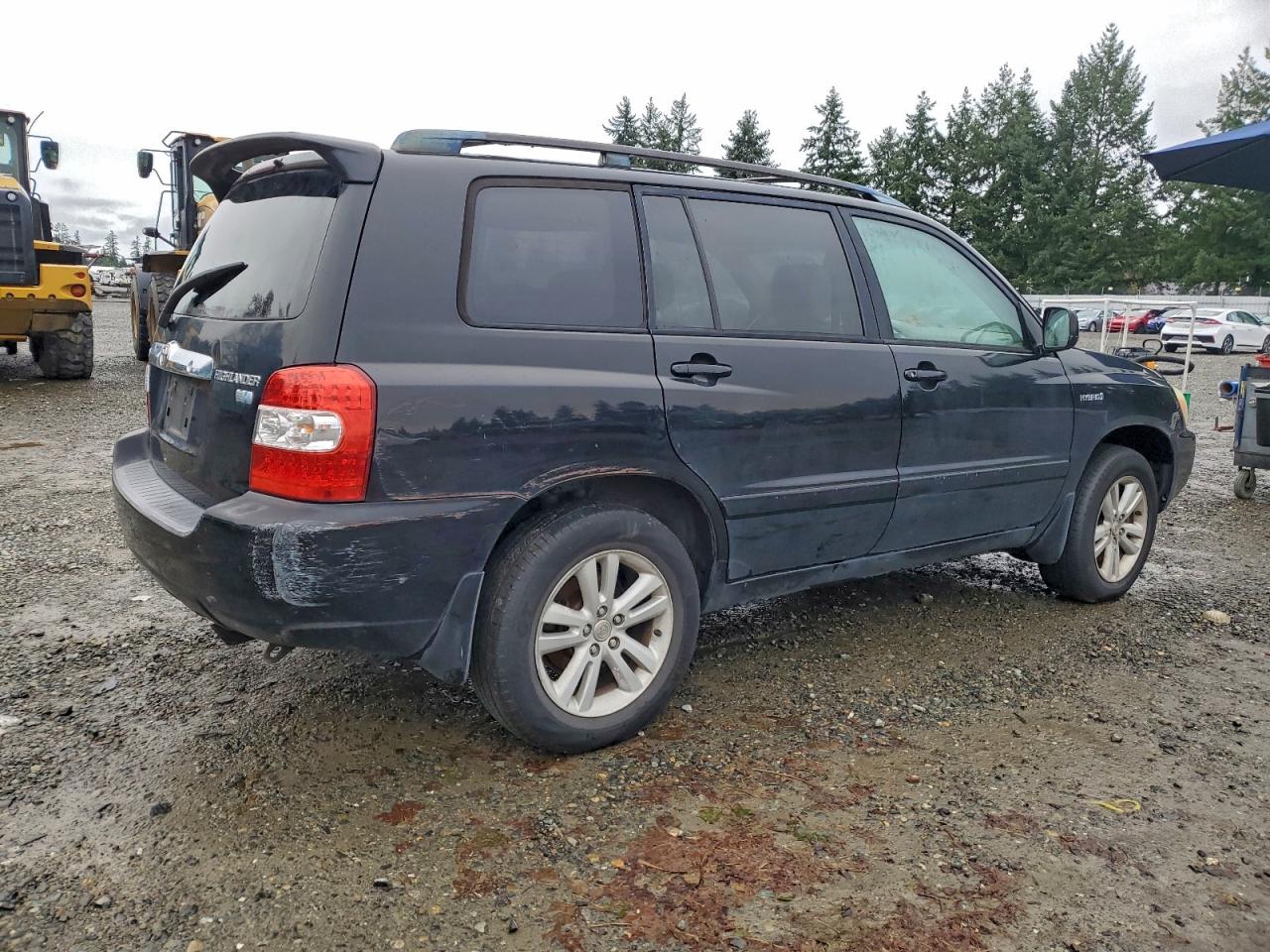 2006 Toyota Highlander Hybrid Black vin: JTEDW21A560012149