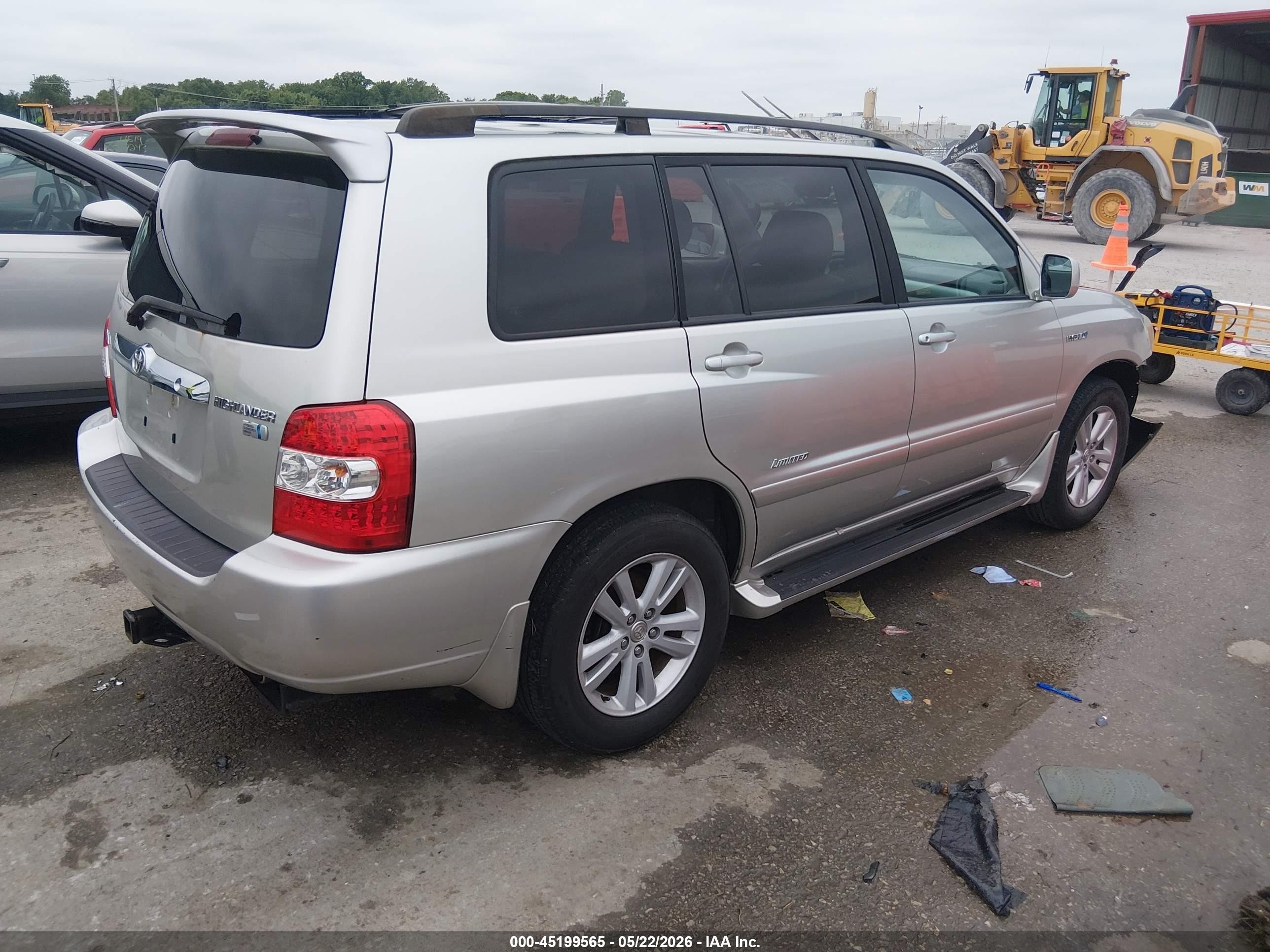 2006 Toyota Highlander Hybrid Limited V6 Silver vin: JTEDW21A560015522