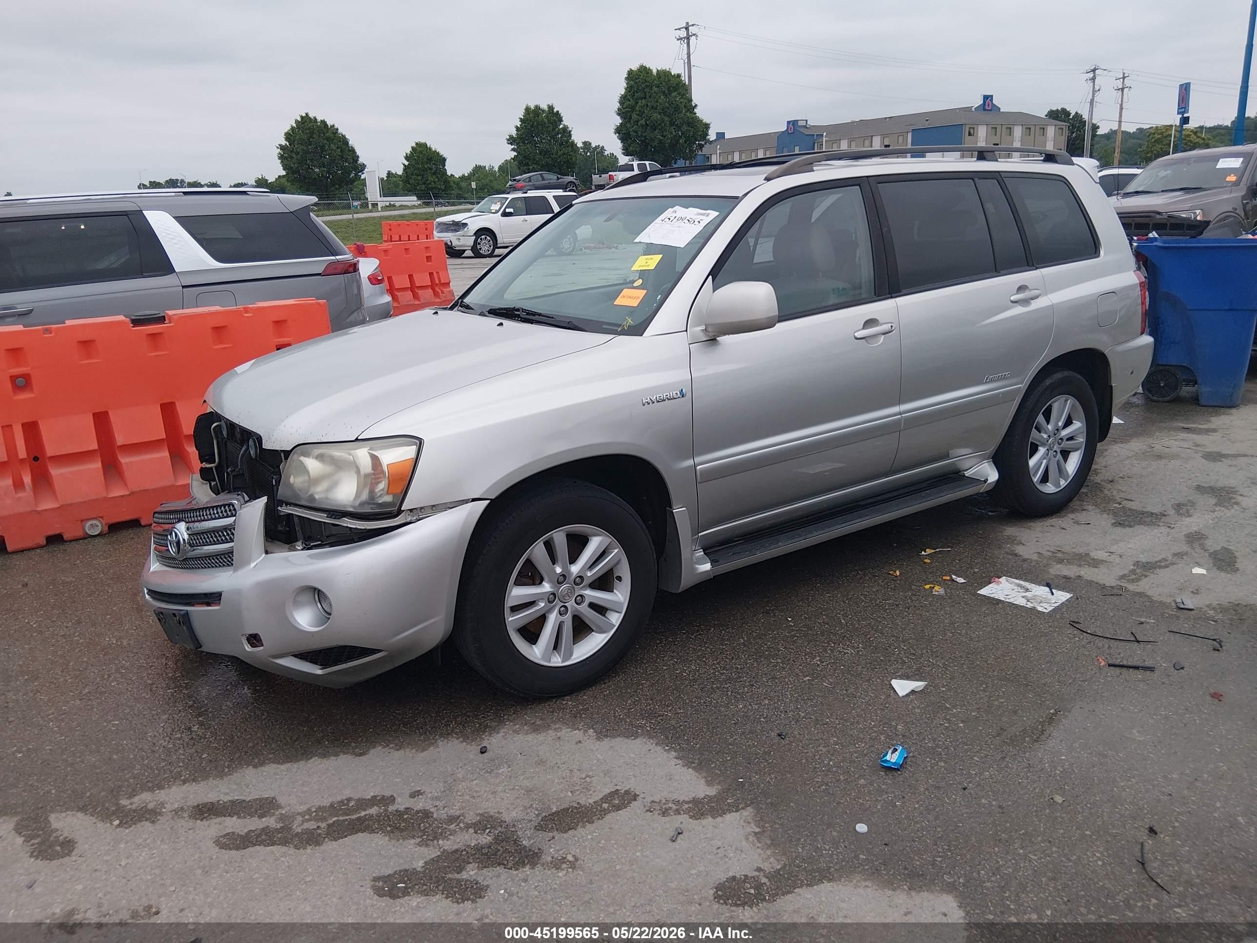 2006 Toyota Highlander Hybrid Limited V6 Silver vin: JTEDW21A560015522