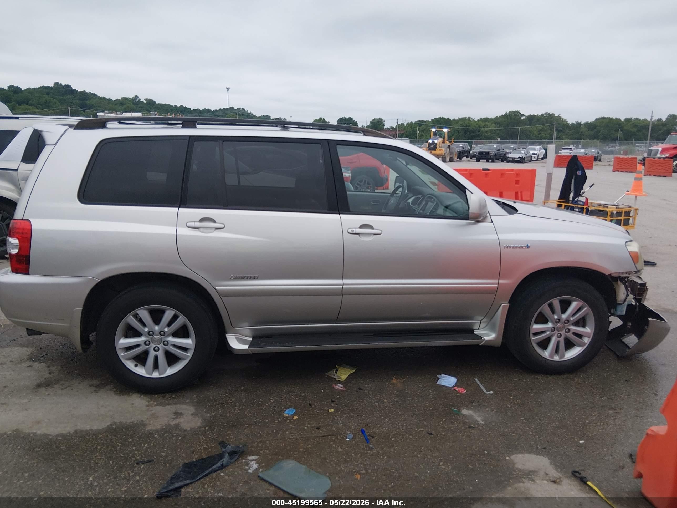 2006 Toyota Highlander Hybrid Limited V6 Silver vin: JTEDW21A560015522