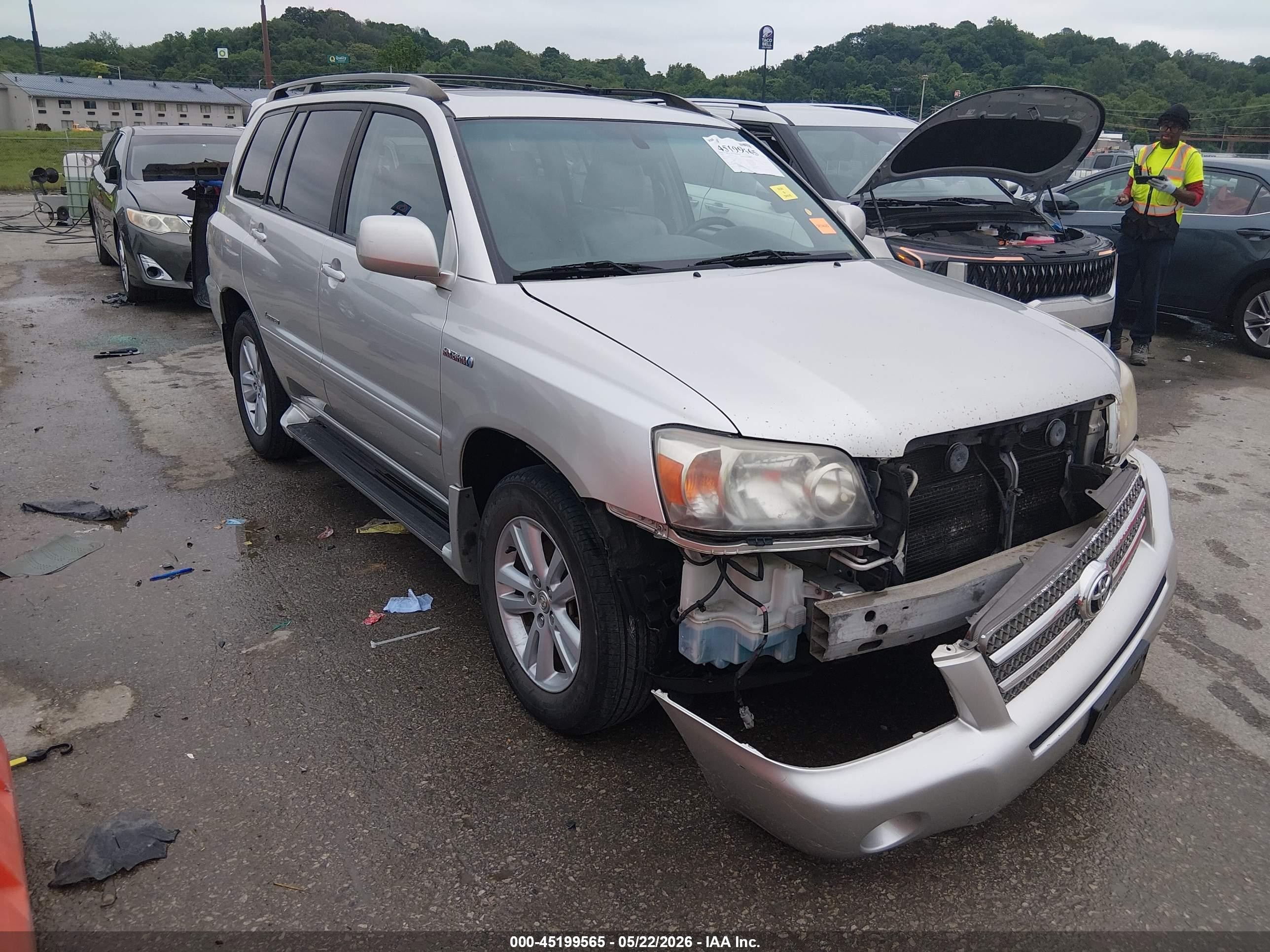 2006 Toyota Highlander Hybrid Limited V6 Silver vin: JTEDW21A560015522