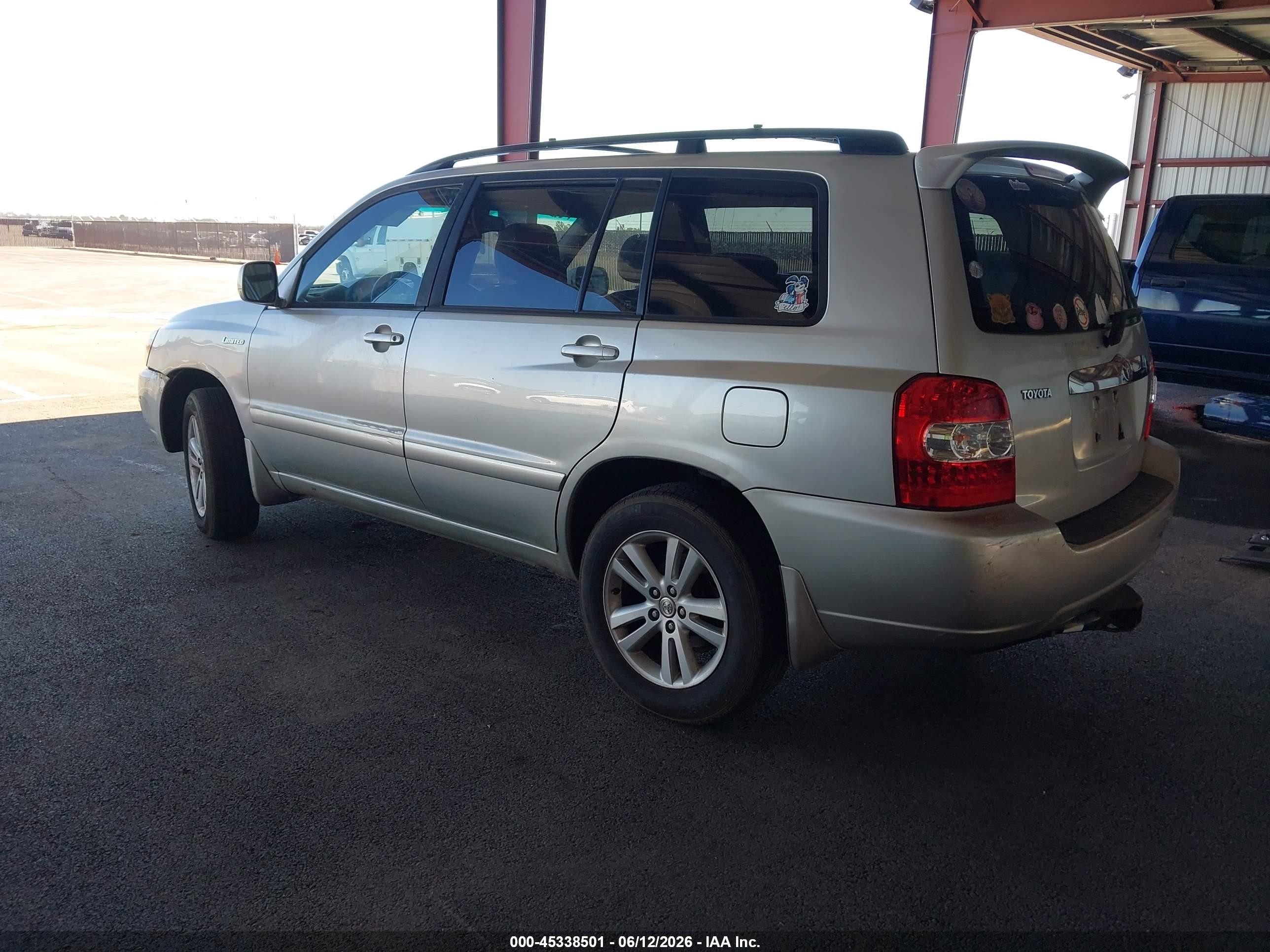 2006 Toyota Highlander Hybrid Limited V6 Silver vin: JTEDW21A660002763