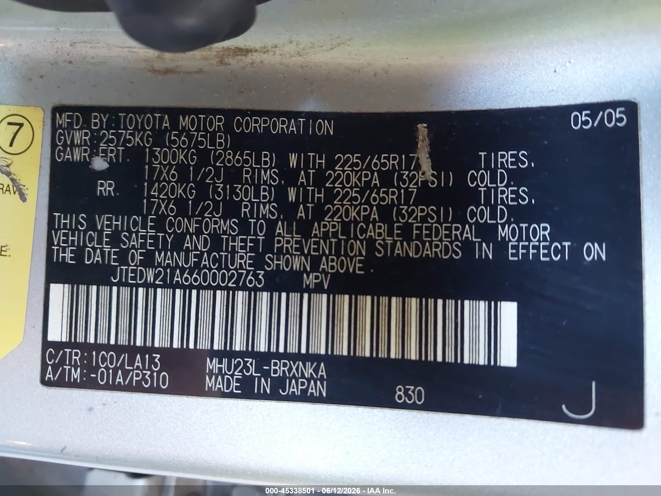 2006 Toyota Highlander Hybrid Limited V6 Silver vin: JTEDW21A660002763