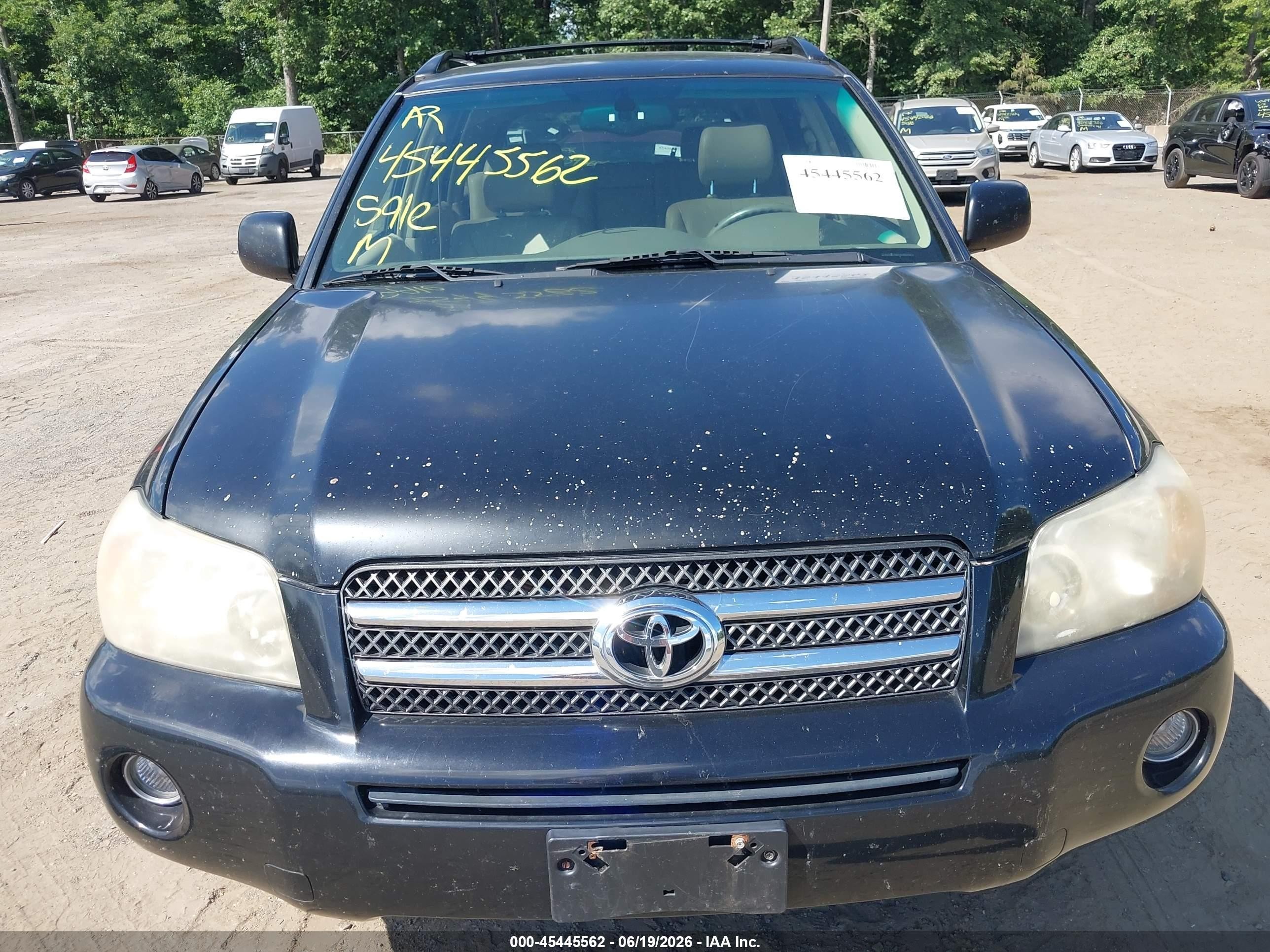 2006 Toyota Highlander Hybrid Limited V6 Black vin: JTEDW21A760006658