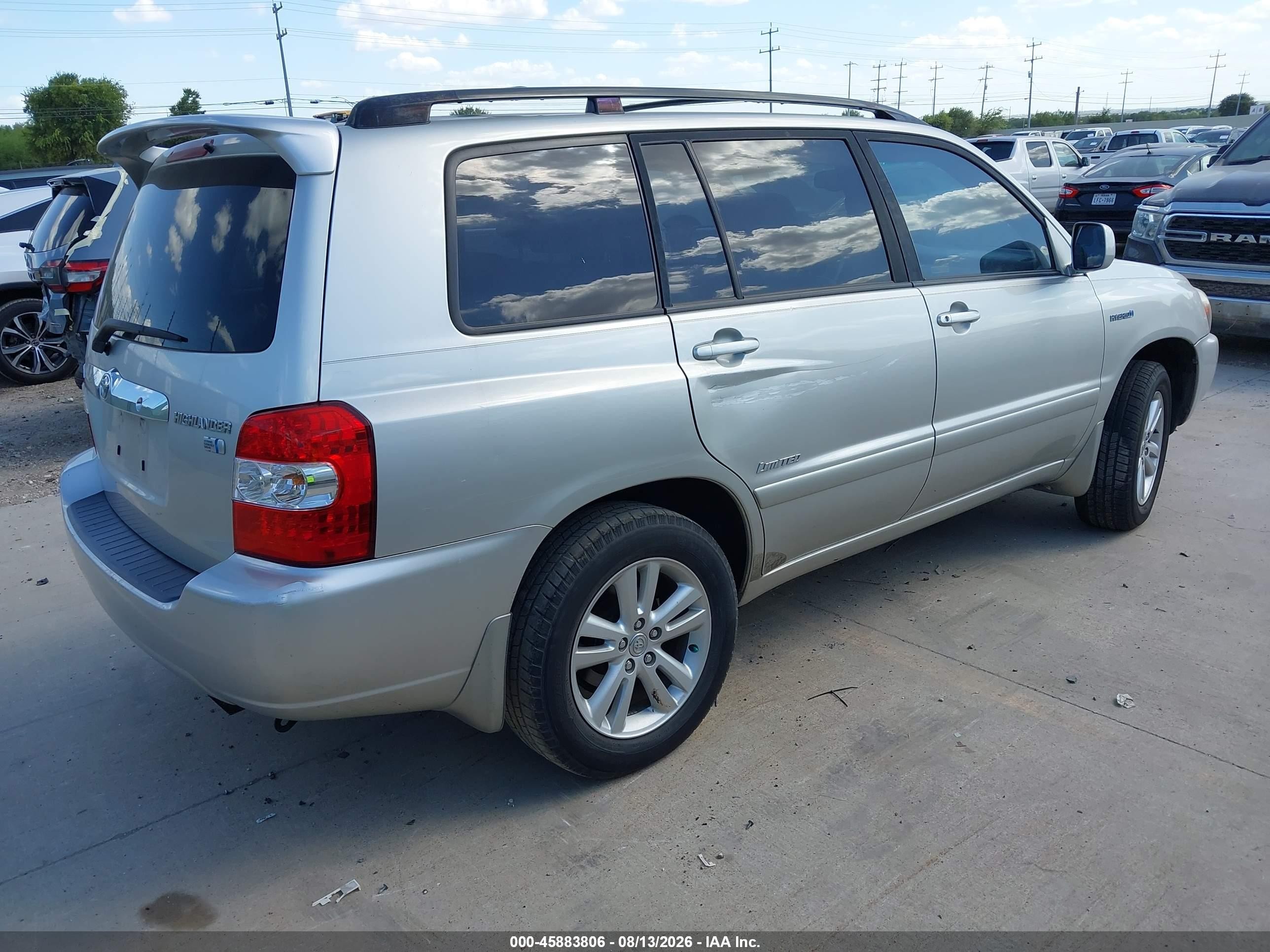 2006 Toyota Highlander Hybrid Limited V6 Silver vin: JTEDW21A760010774