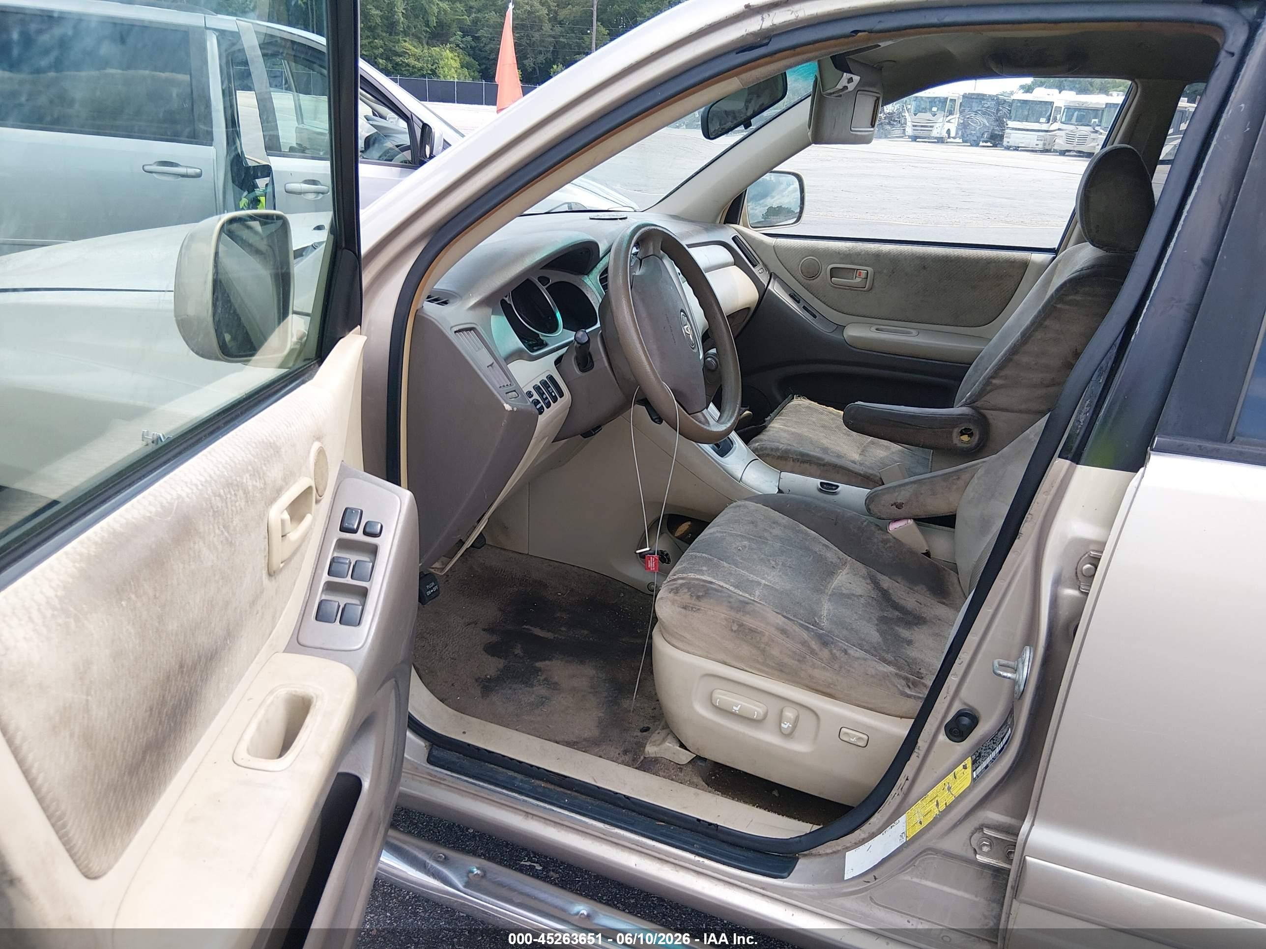 2006 Toyota Highlander Hybrid V6 Tan vin: JTEDW21A760013190