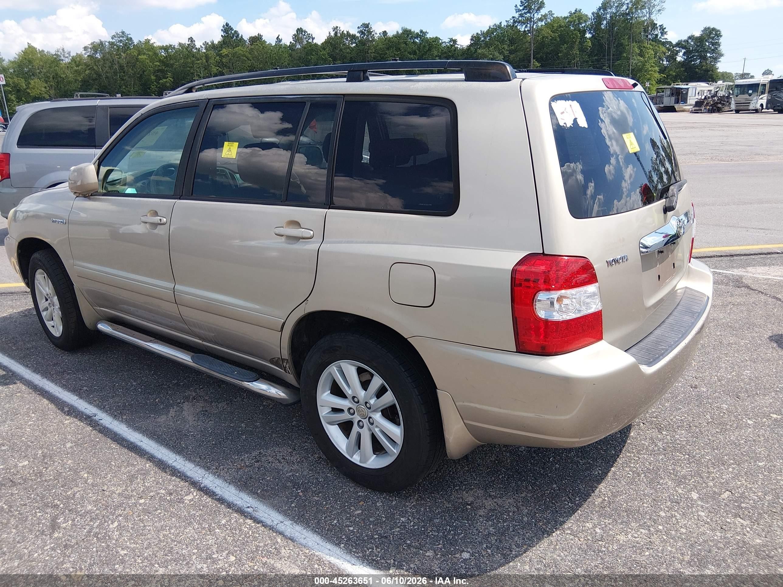 2006 Toyota Highlander Hybrid V6 Tan vin: JTEDW21A760013190