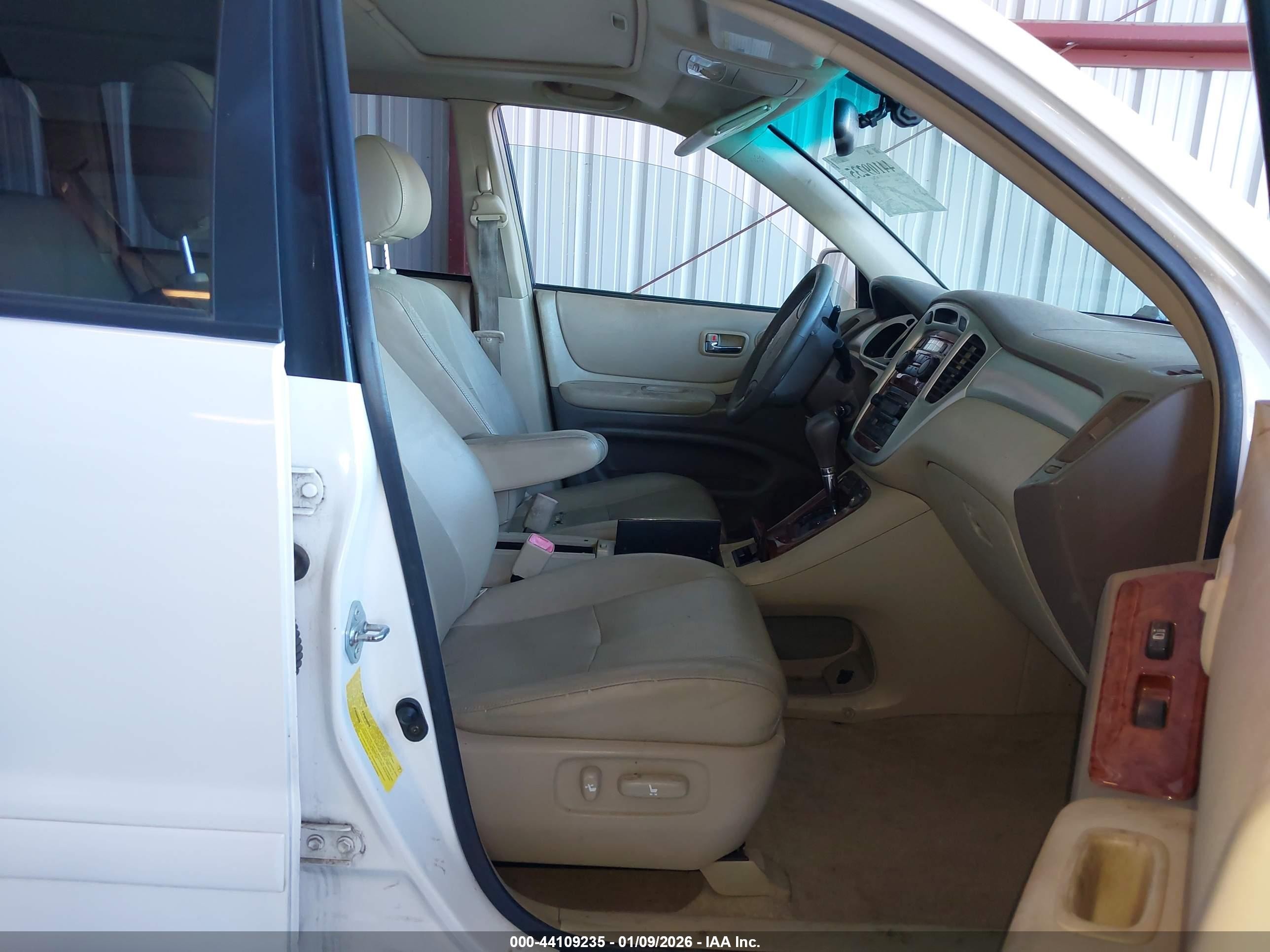 2006 Toyota Highlander Hybrid Limited V6 White vin: JTEDW21A860007267