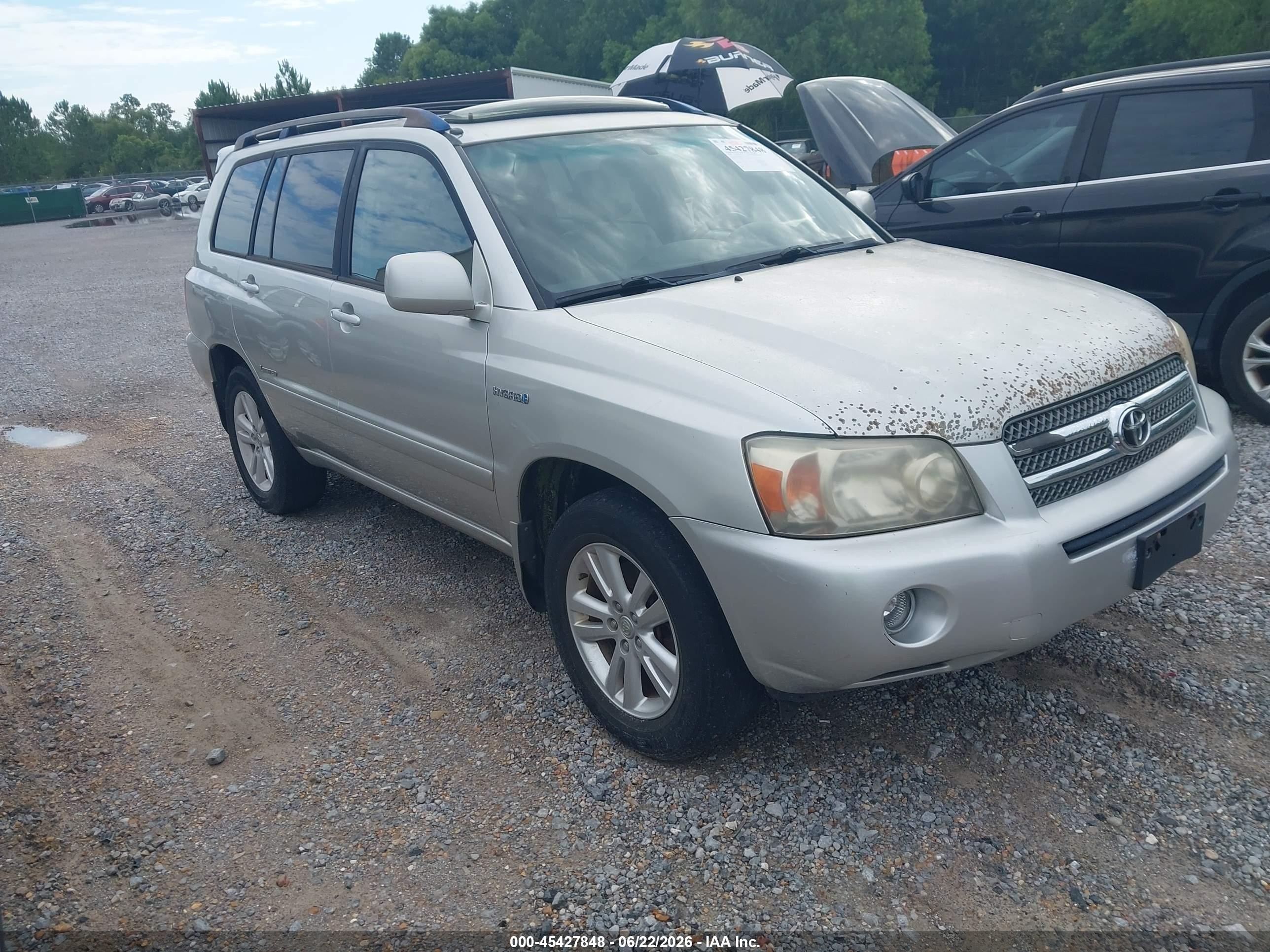 2006 Toyota Highlander Hybrid Limited V6 Silver vin: JTEDW21A860011142