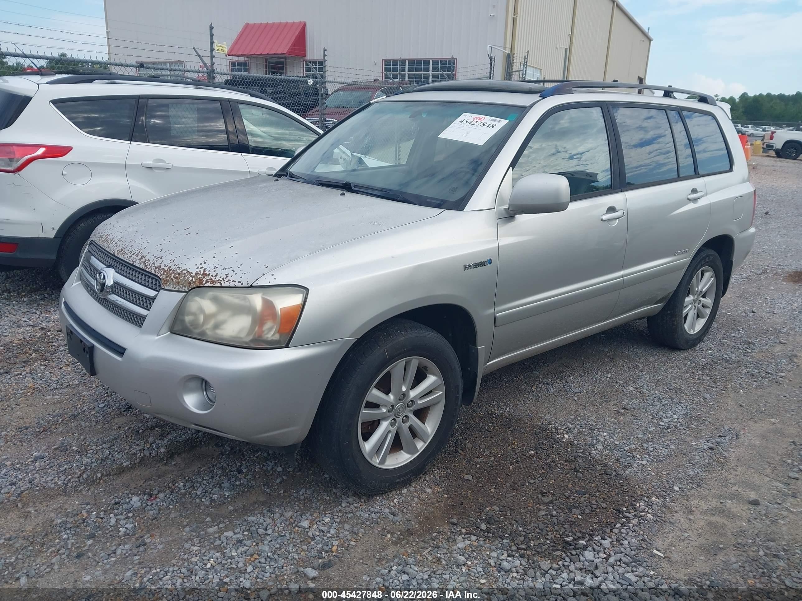 2006 Toyota Highlander Hybrid Limited V6 Silver vin: JTEDW21A860011142