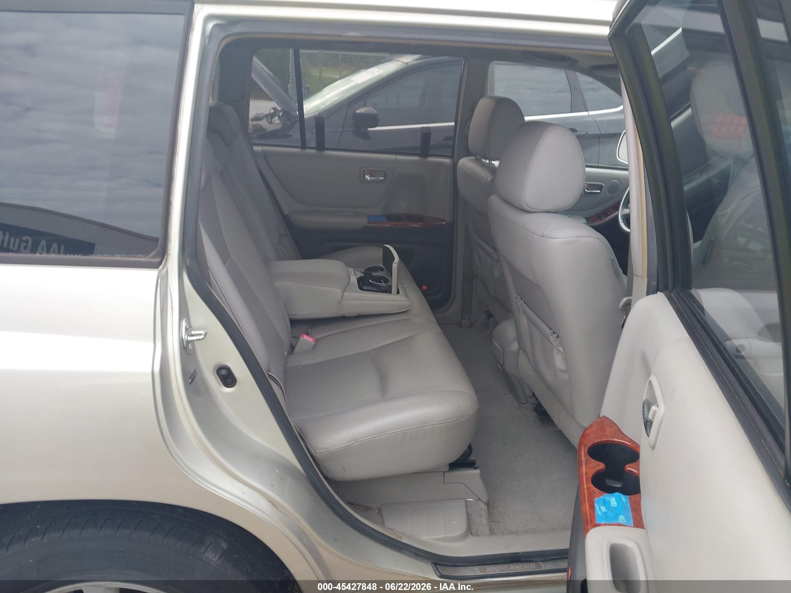2006 Toyota Highlander Hybrid Limited V6 Silver vin: JTEDW21A860011142