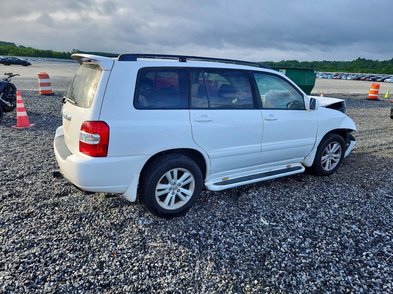 2006 Toyota Highlander Hybrid White vin: JTEDW21A860014932