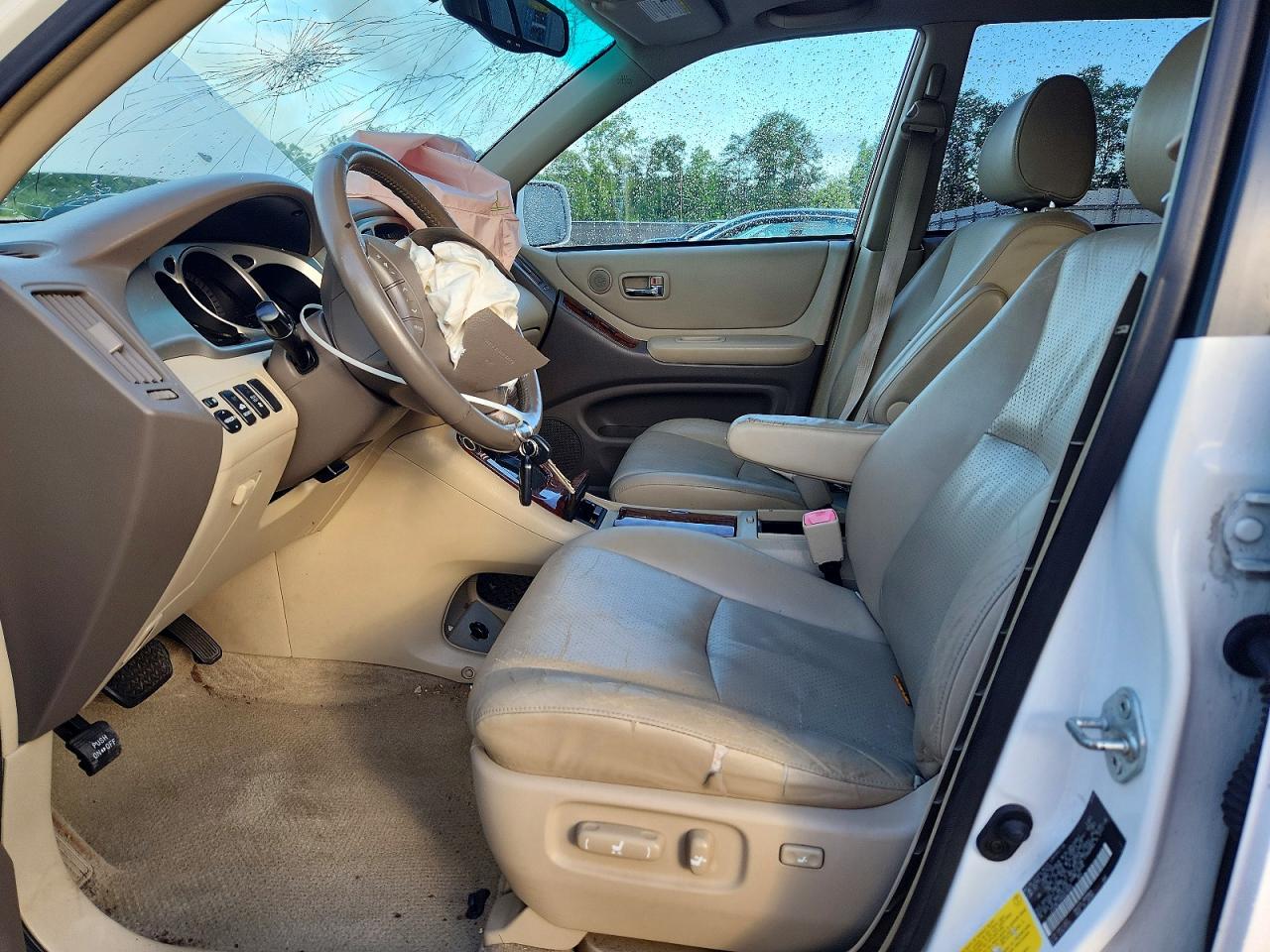 2006 Toyota Highlander Hybrid White vin: JTEDW21A860014932