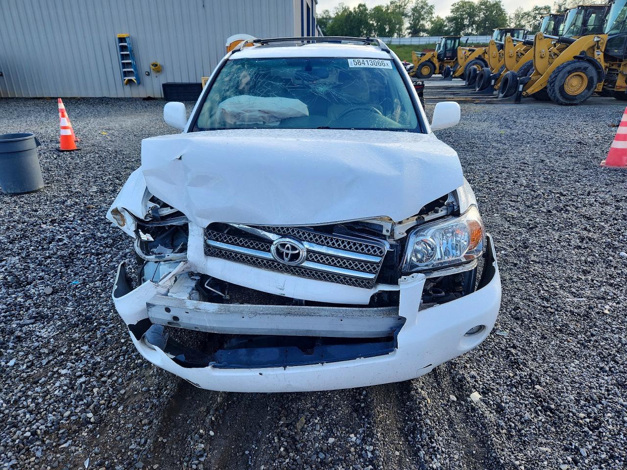 2006 Toyota Highlander Hybrid White vin: JTEDW21A860014932