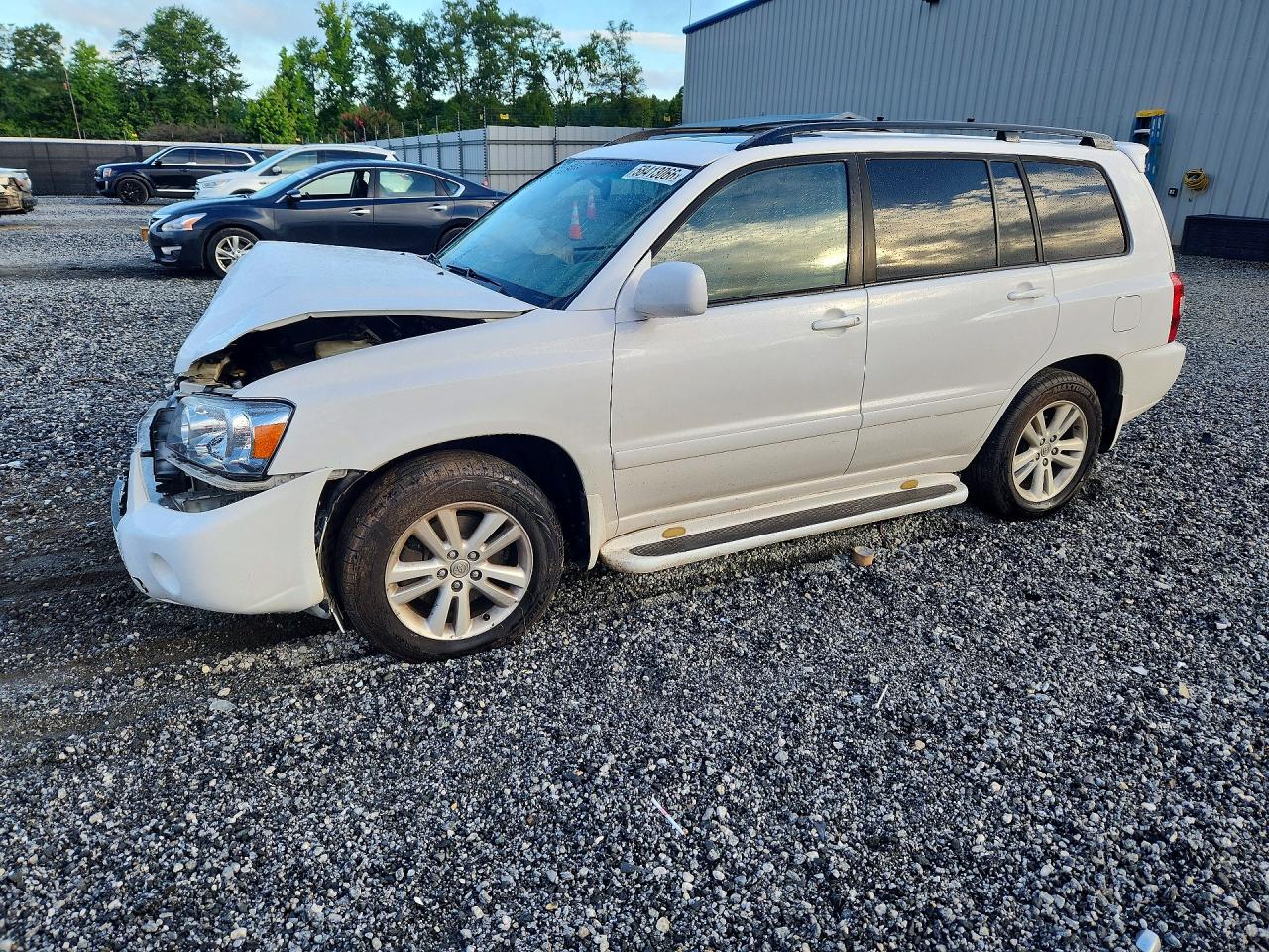 2006 Toyota Highlander Hybrid White vin: JTEDW21A860014932
