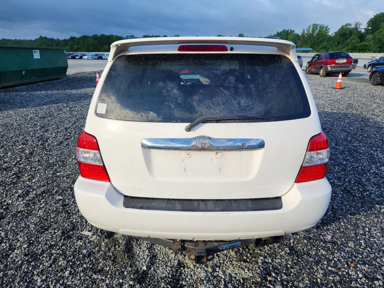 2006 Toyota Highlander Hybrid White vin: JTEDW21A860014932
