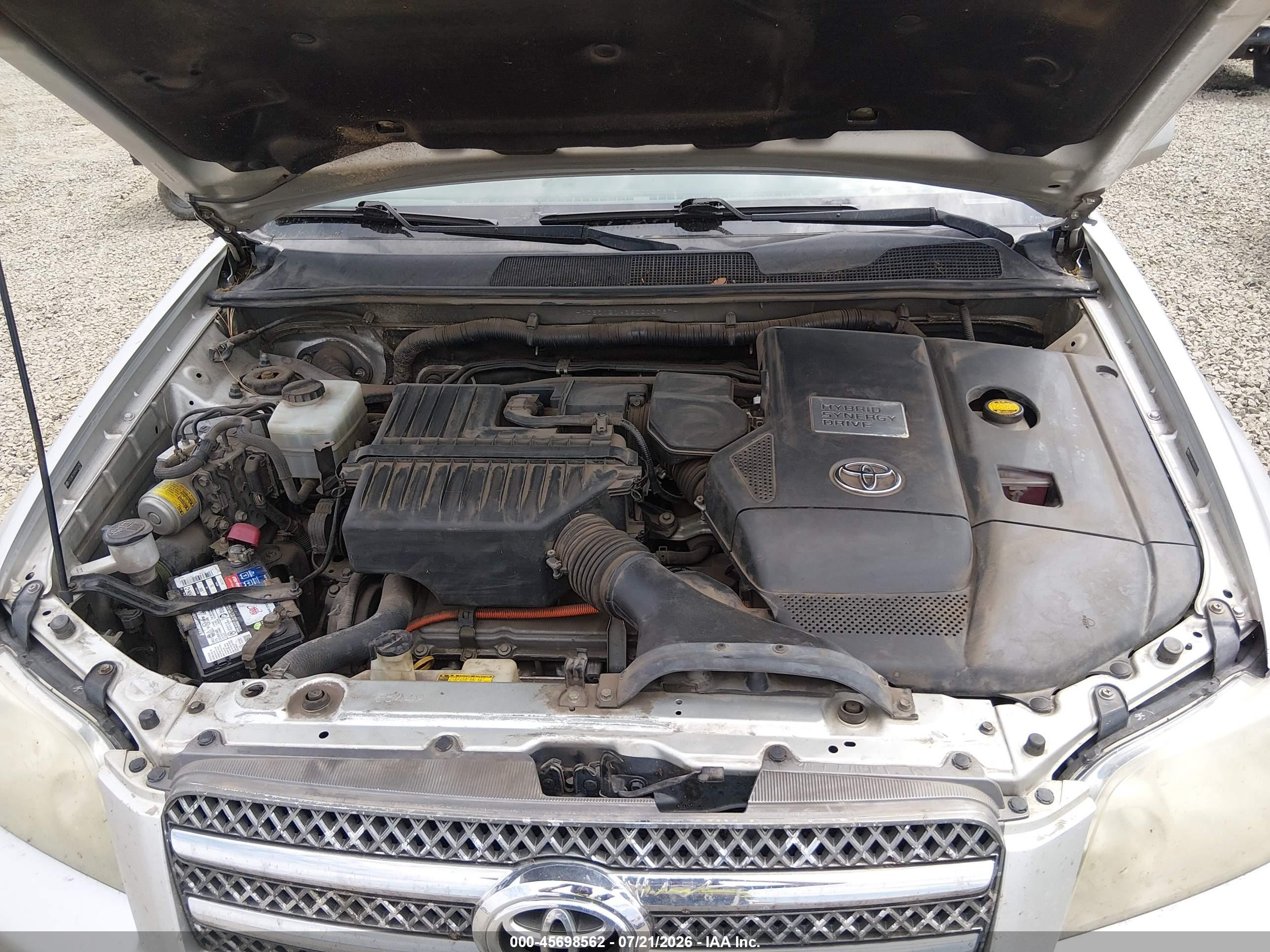 2006 Toyota Highlander Hybrid V6 Silver vin: JTEDW21A860015787