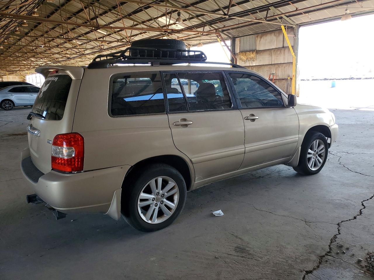2006 Toyota Highlander Hybrid Tan vin: JTEDW21A960002868