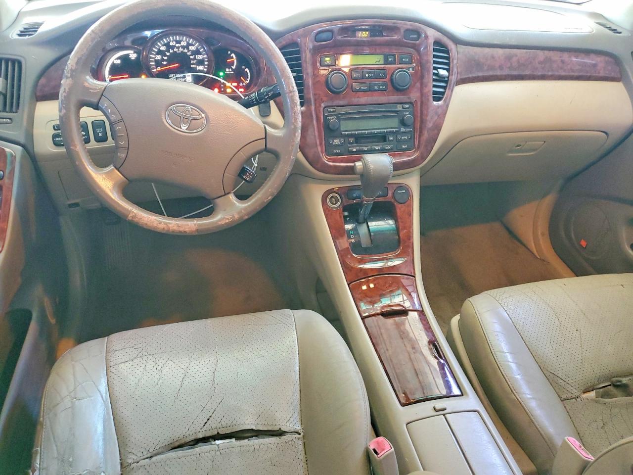 2006 Toyota Highlander Hybrid Tan vin: JTEDW21A960002868