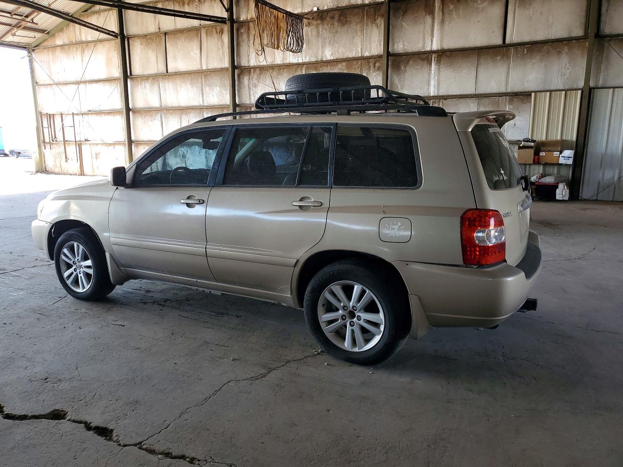 2006 Toyota Highlander Hybrid Tan vin: JTEDW21A960002868