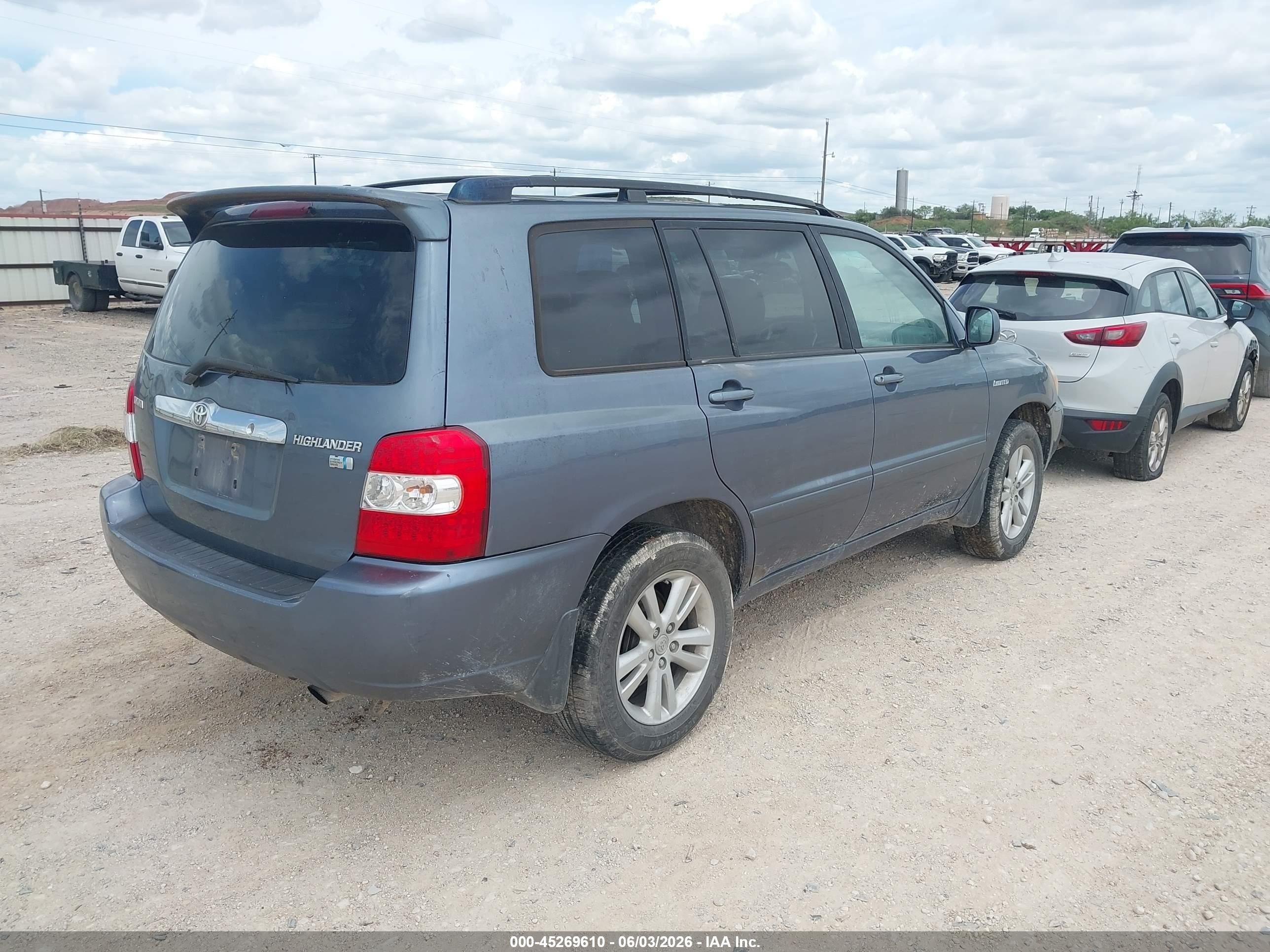 2006 Toyota Highlander Hybrid Limited V6 Blue vin: JTEDW21A960003518