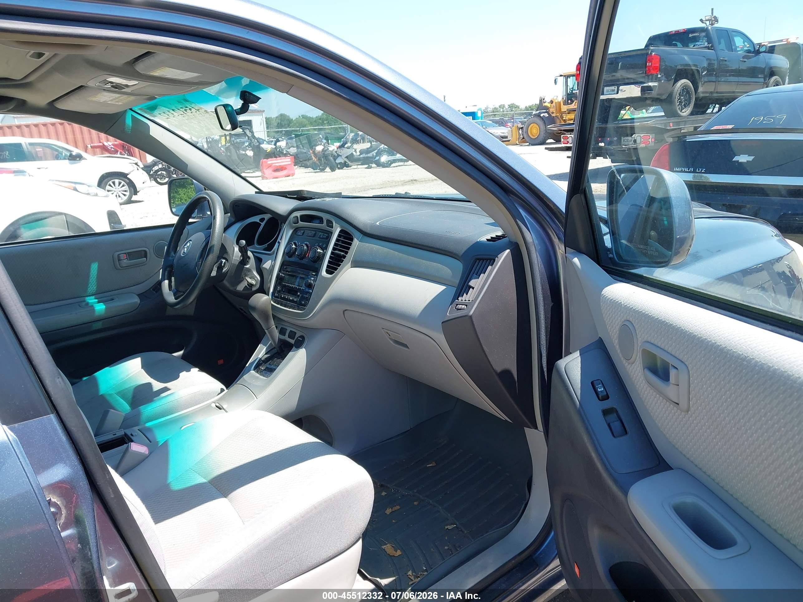 2006 Toyota Highlander Hybrid V6 Blue vin: JTEDW21A960012042