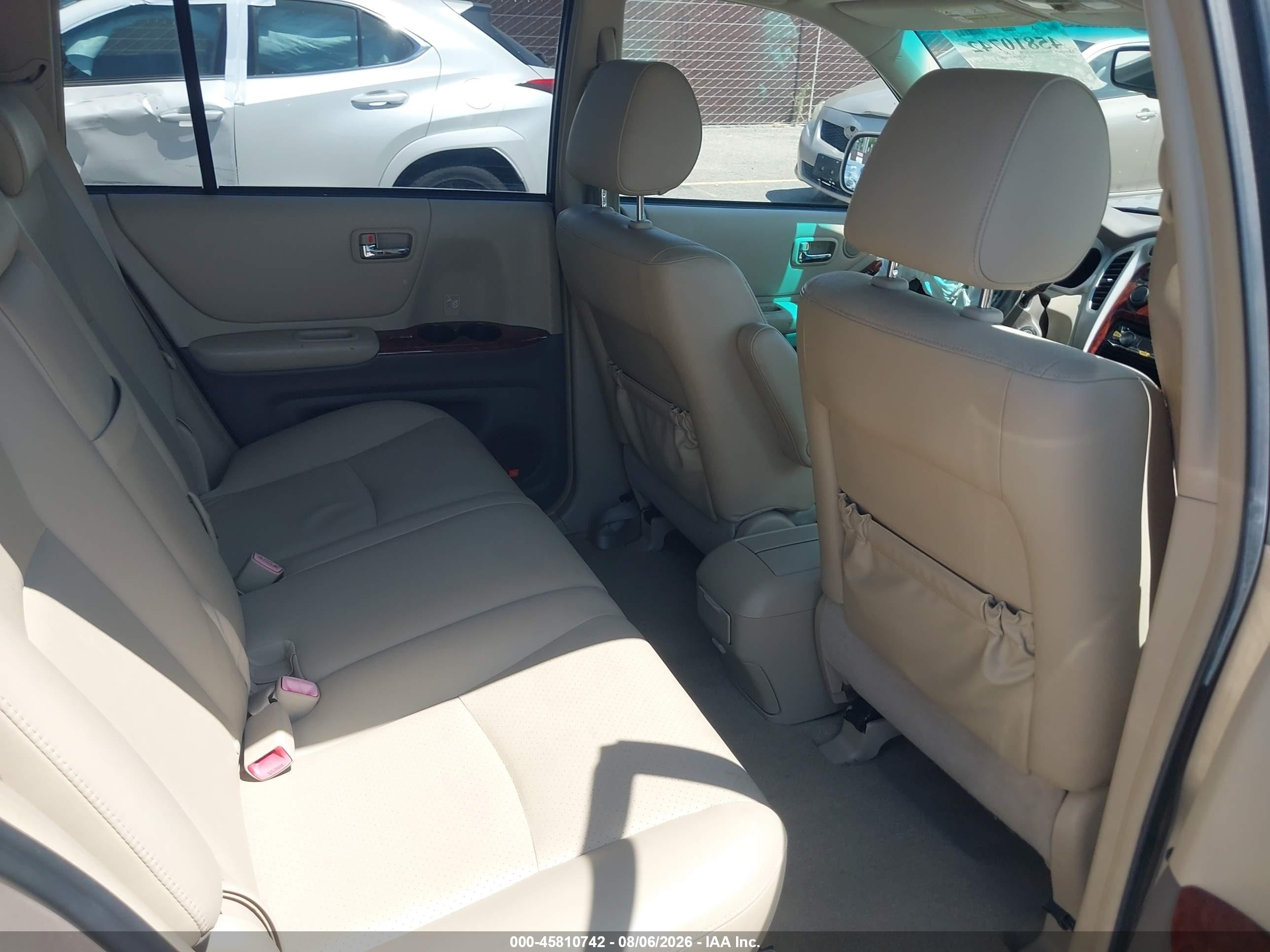 2007 Toyota Highlander Hybrid Limited W/3rd Row Tan vin: JTEDW21A970017243