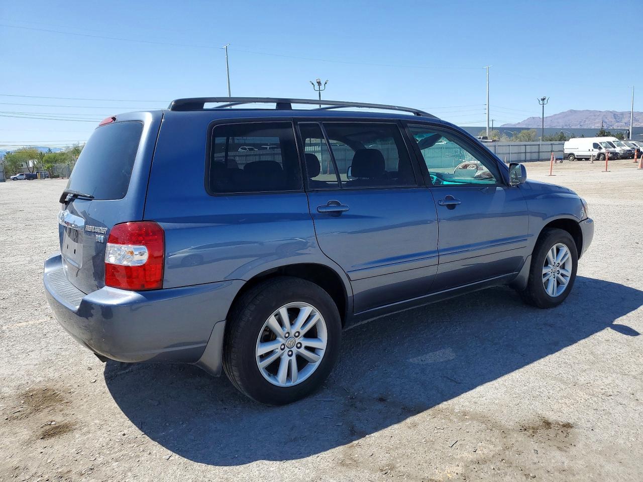 2006 Toyota Highlander Hybrid Blue vin: JTEDW21AX60008825