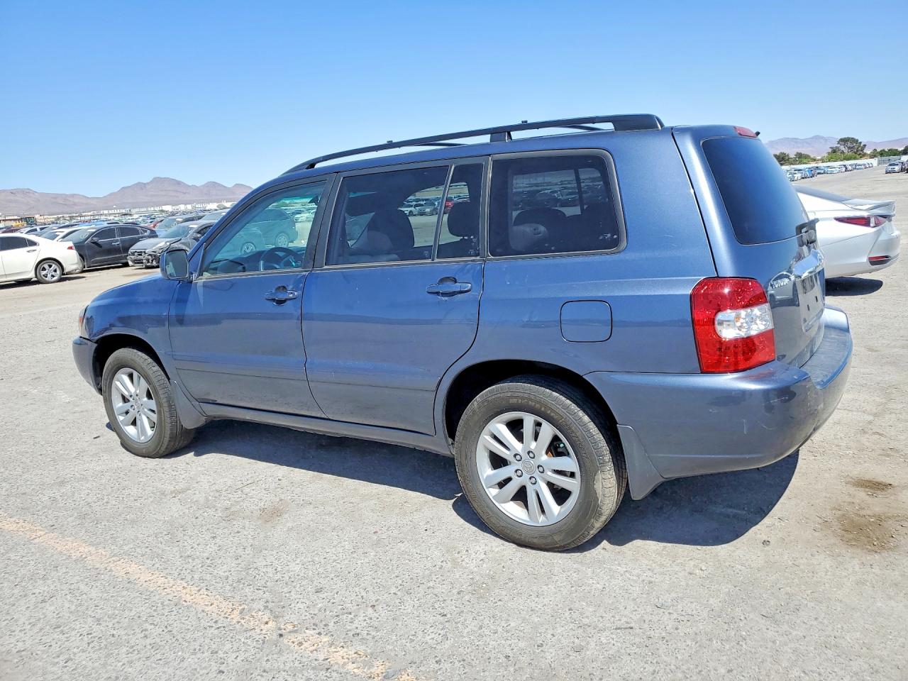 2006 Toyota Highlander Hybrid Blue vin: JTEDW21AX60008825