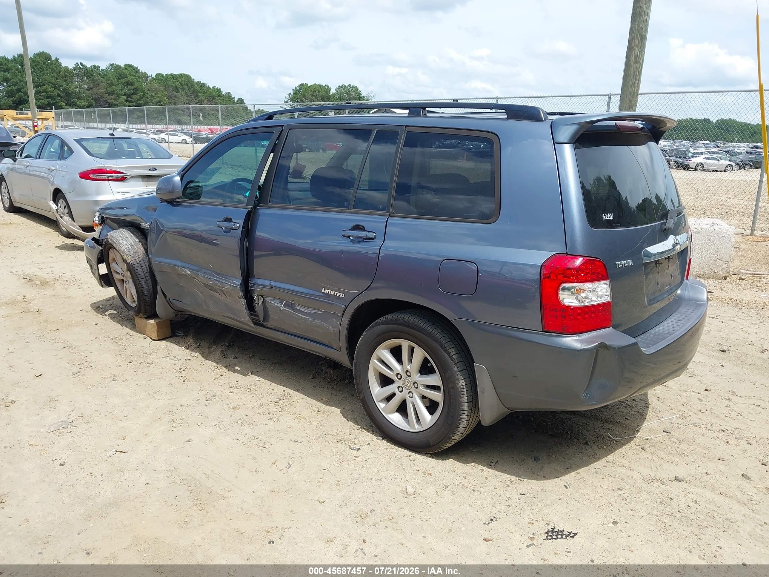 2006 Toyota Highlander Hybrid Limited V6 Серый vin: JTEDW21AX60011823