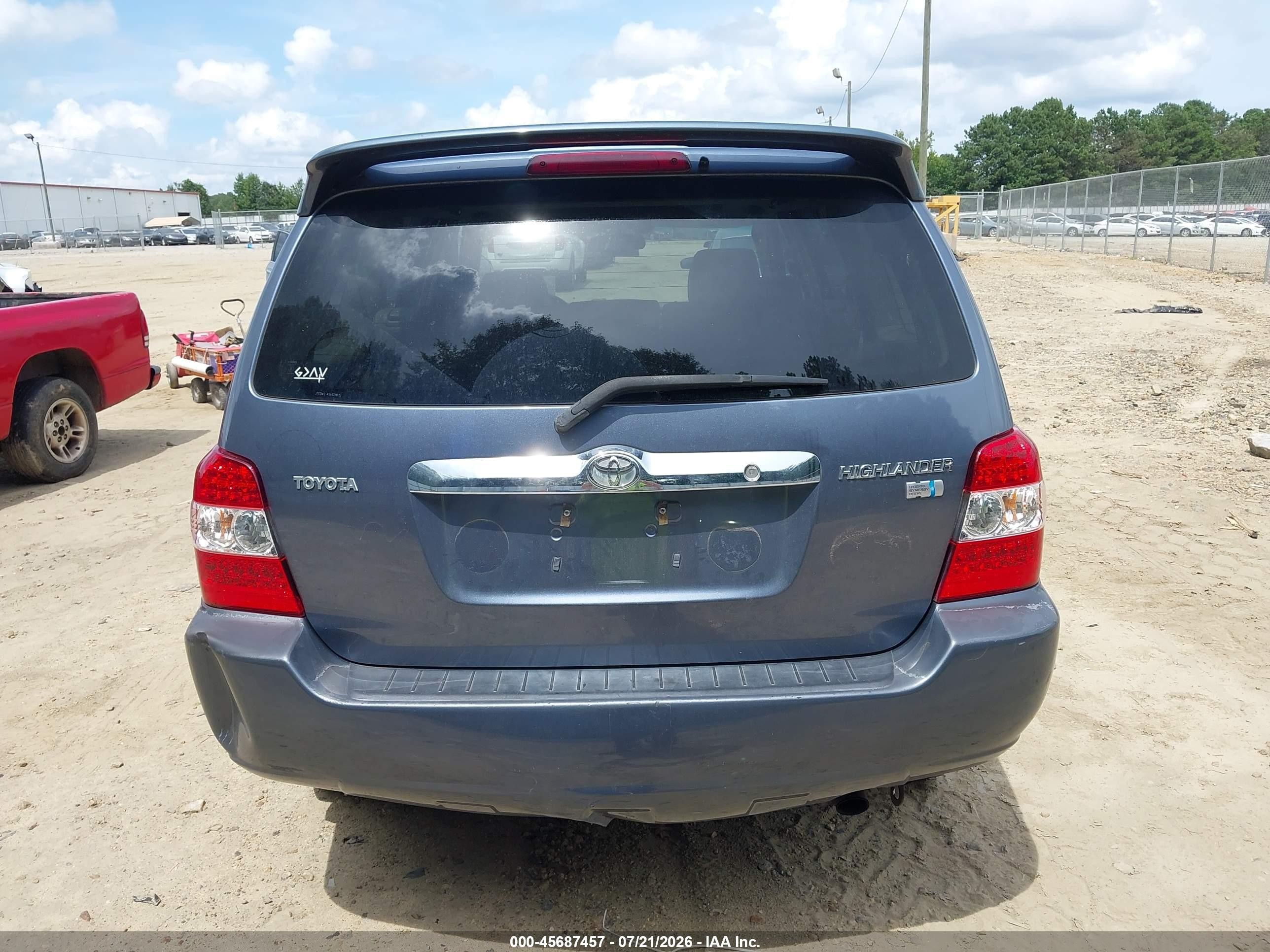 2006 Toyota Highlander Hybrid Limited V6 Серый vin: JTEDW21AX60011823