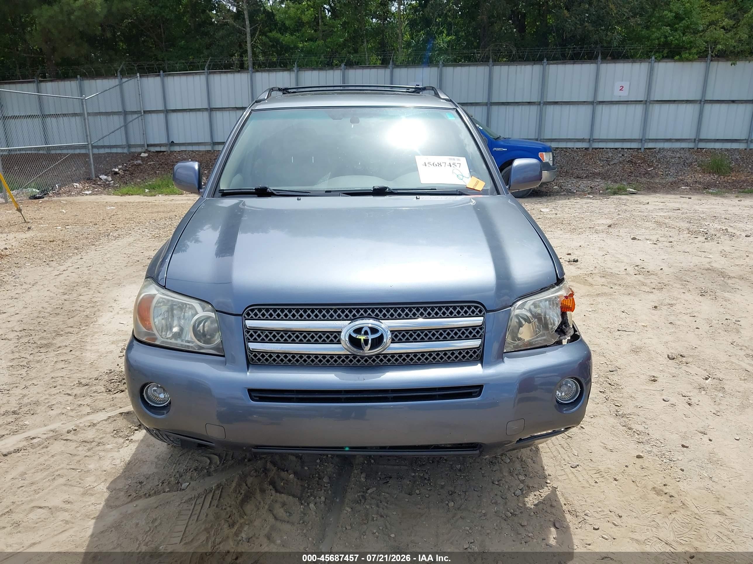 2006 Toyota Highlander Hybrid Limited V6 Серый vin: JTEDW21AX60011823