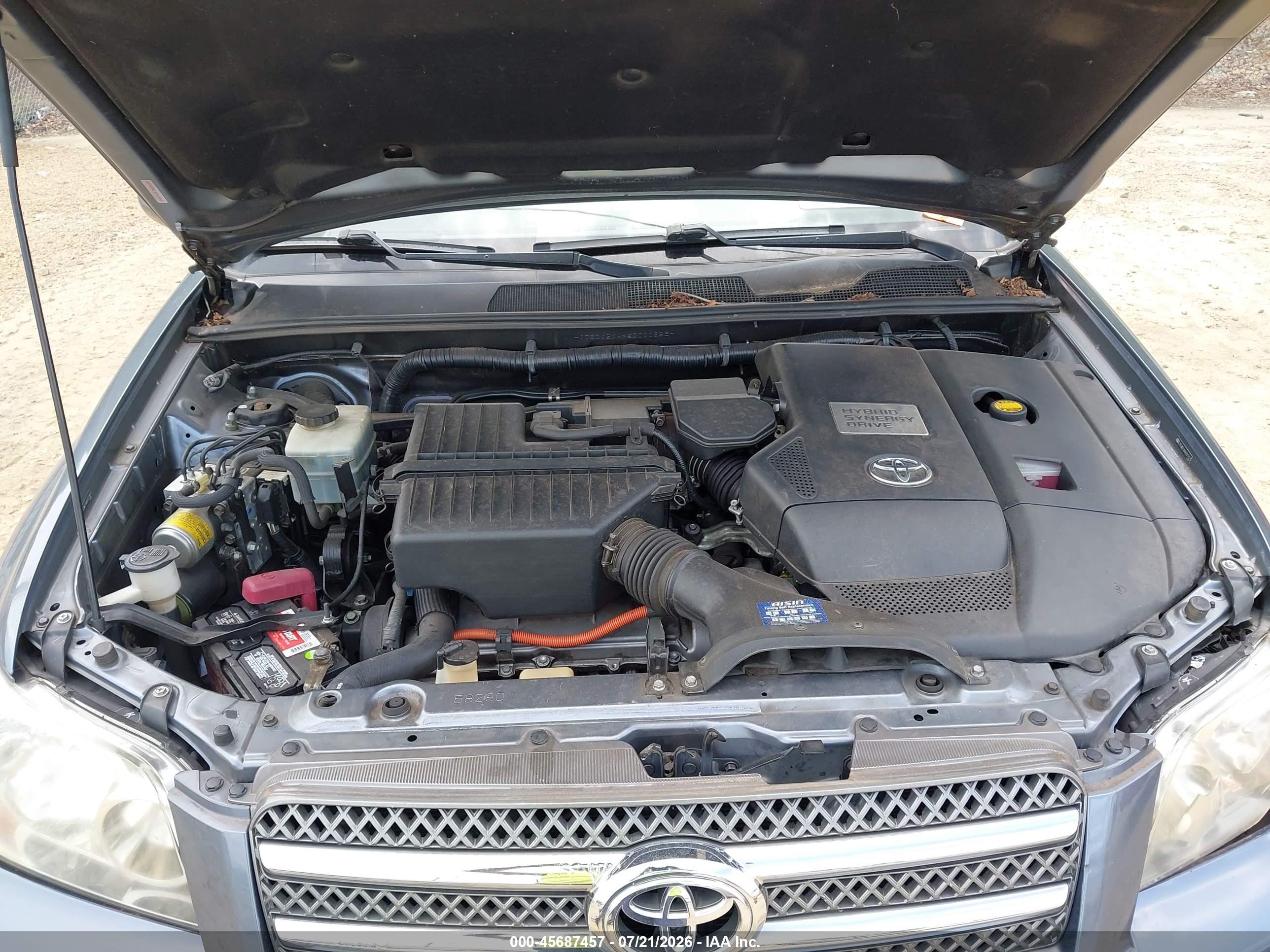 2006 Toyota Highlander Hybrid Limited V6 Серый vin: JTEDW21AX60011823