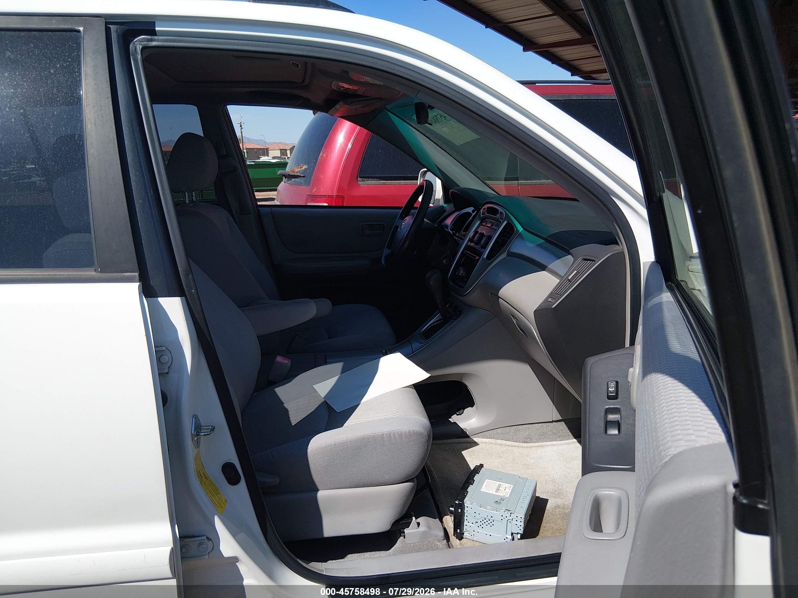 2006 Toyota Highlander Hybrid V6 White vin: JTEDW21AX60014737