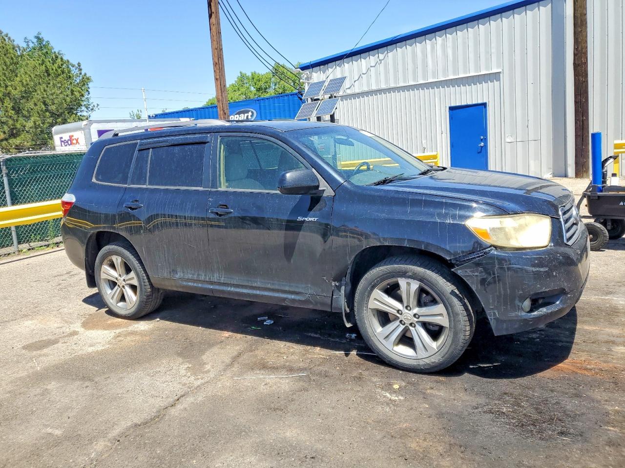 2010 Toyota Highlander Sport Black vin: JTEEK3EH0A2152118