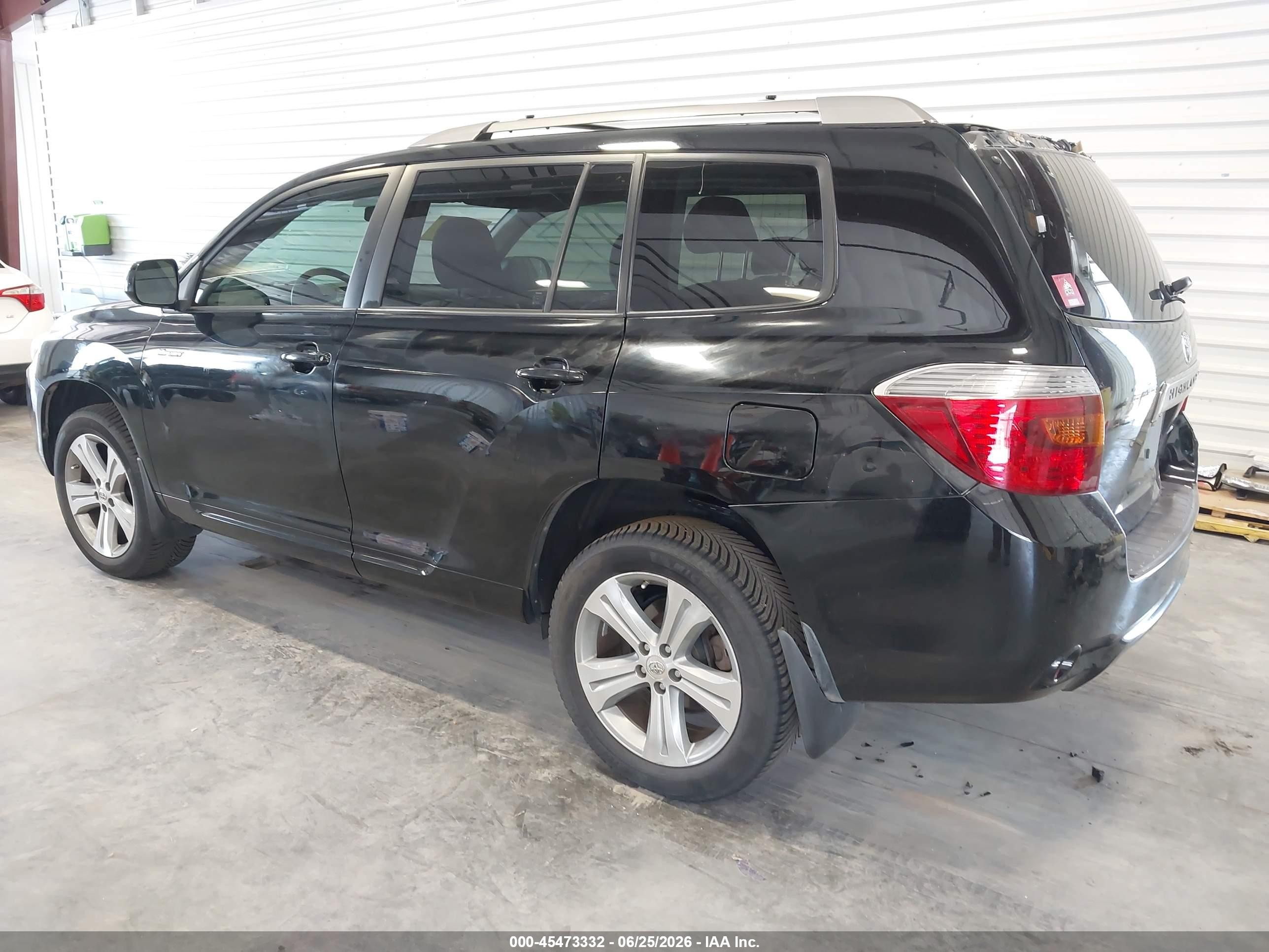 2010 Toyota Highlander Sport V6 Черный vin: JTEEK3EH1A2152757
