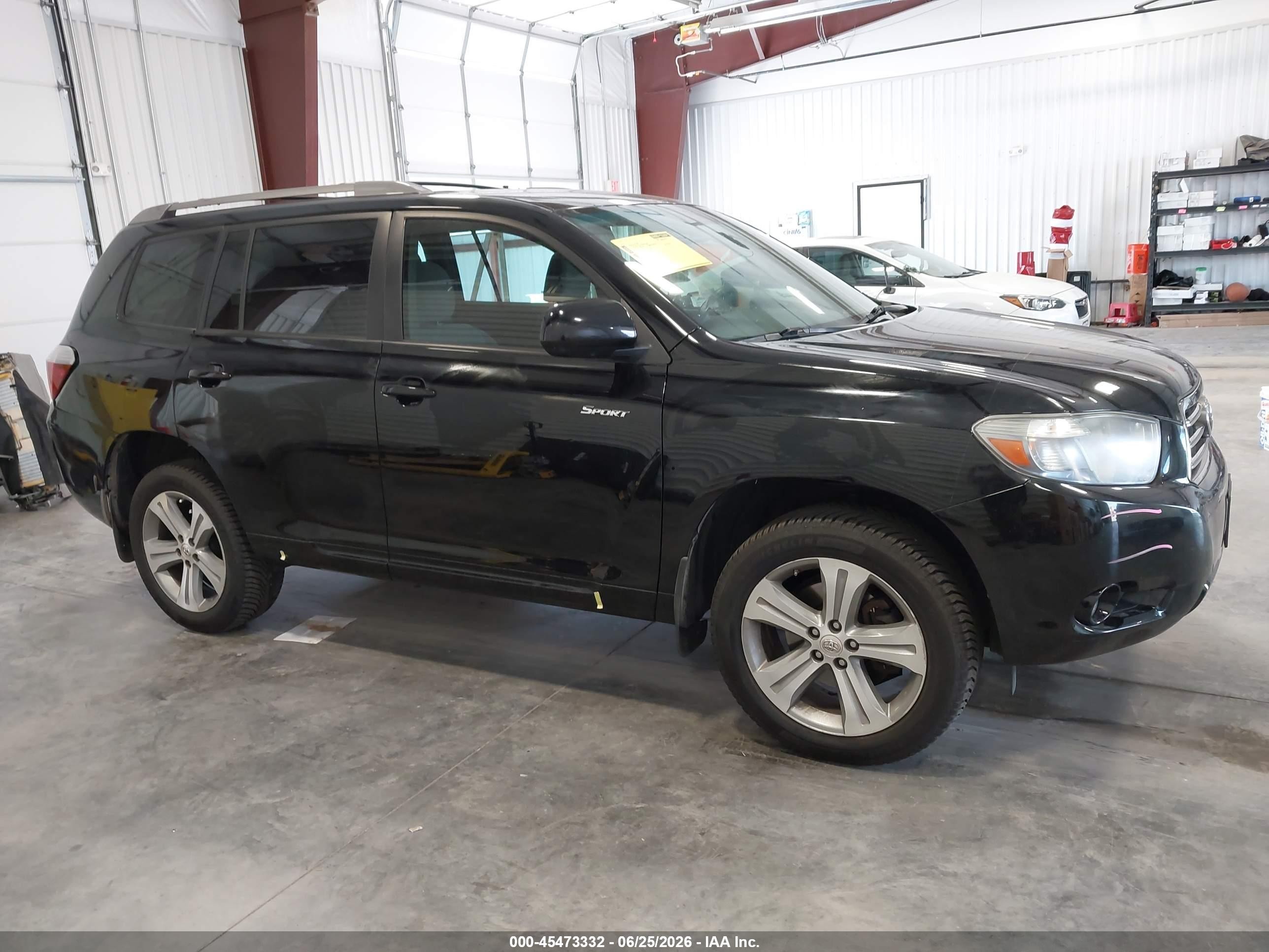 2010 Toyota Highlander Sport V6 Черный vin: JTEEK3EH1A2152757