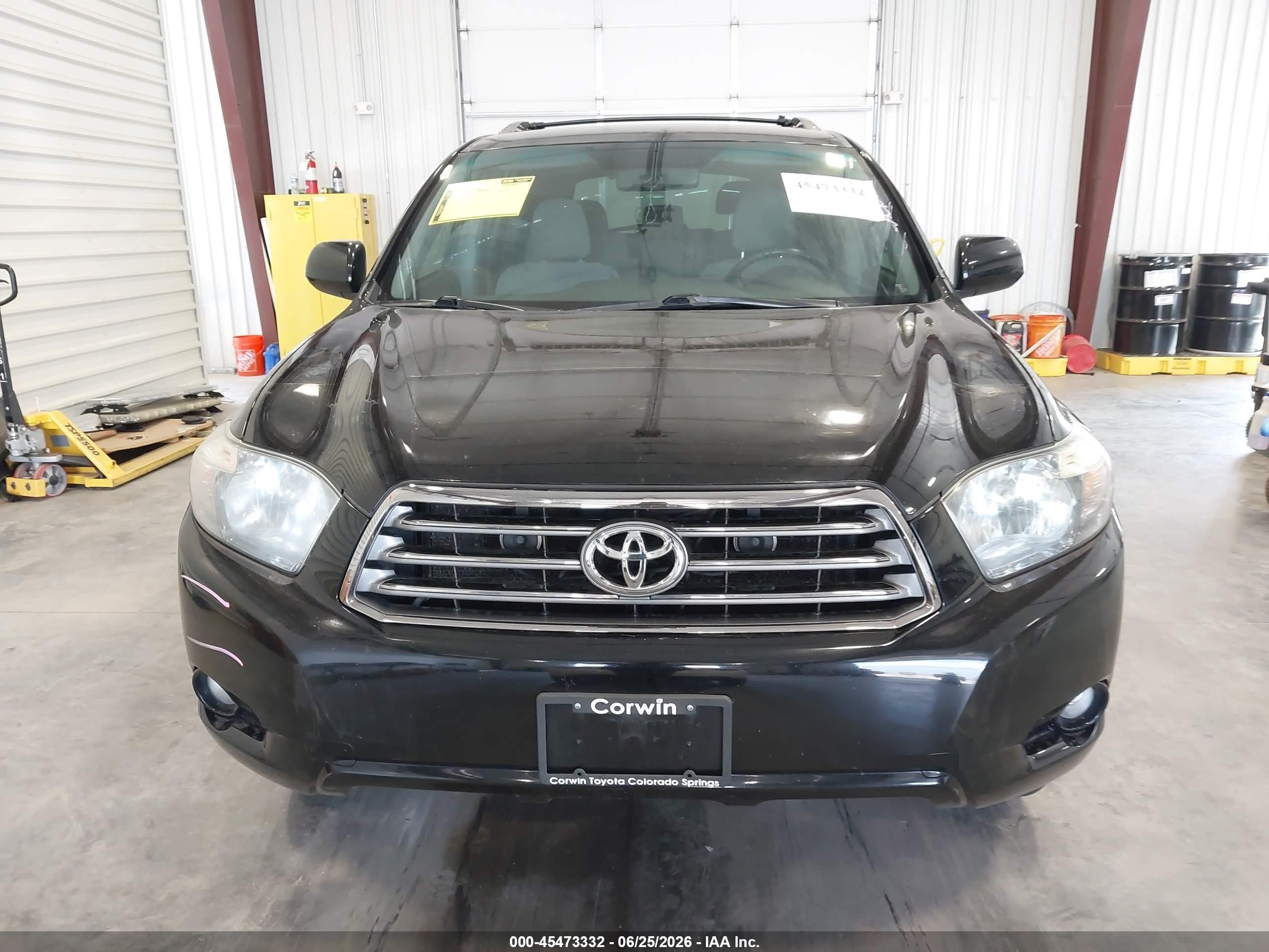 2010 Toyota Highlander Sport V6 Черный vin: JTEEK3EH1A2152757