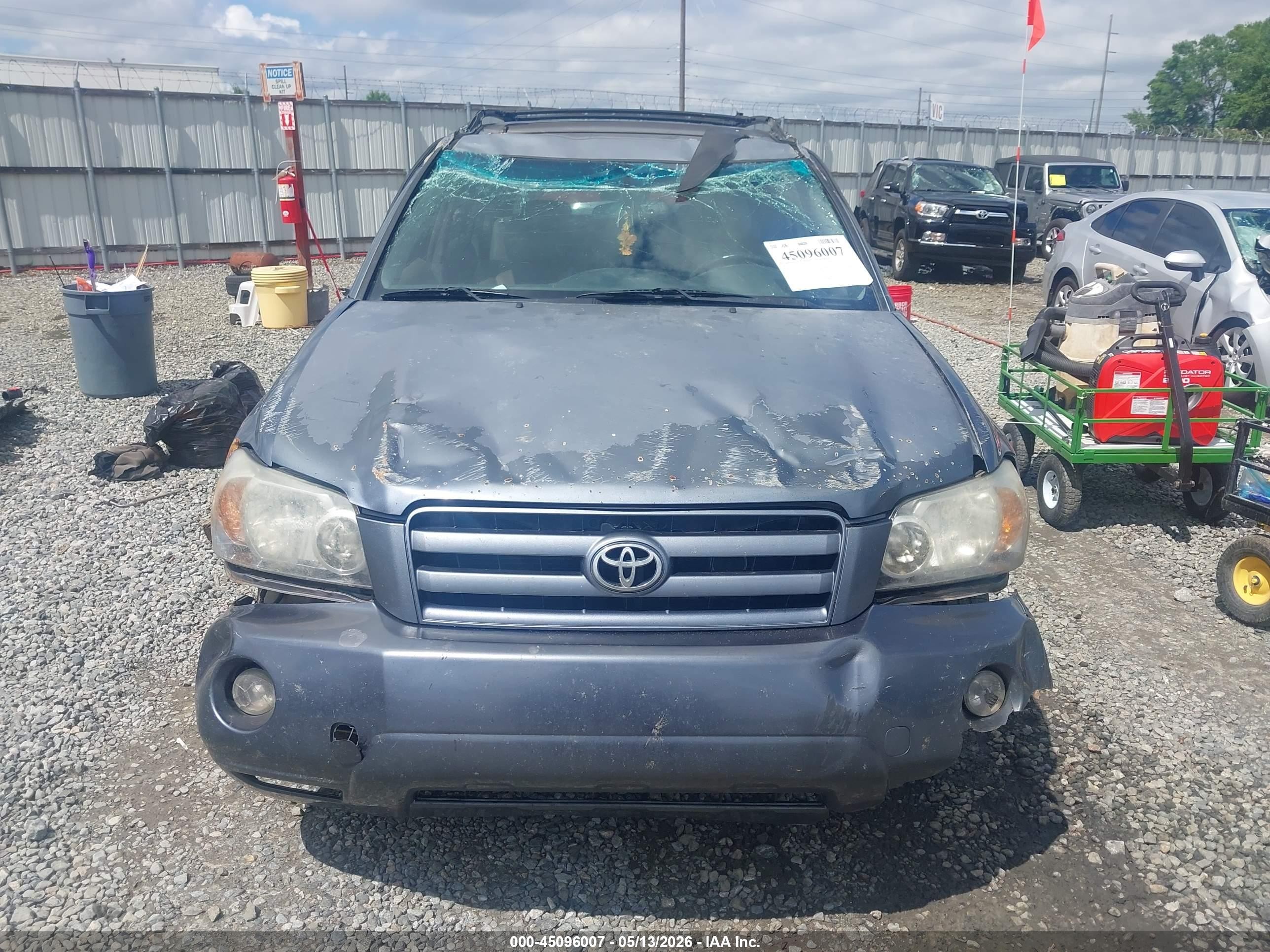 2004 Toyota Highlander Limited V6 Light Blue vin: JTEEP21A040023901