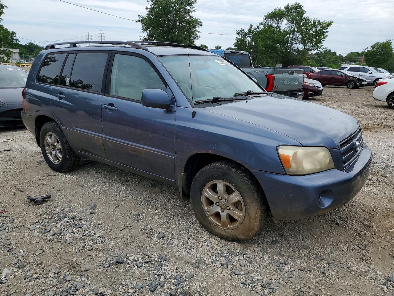 2004 Toyota Highlander Base Blue vin: JTEEP21A040025616