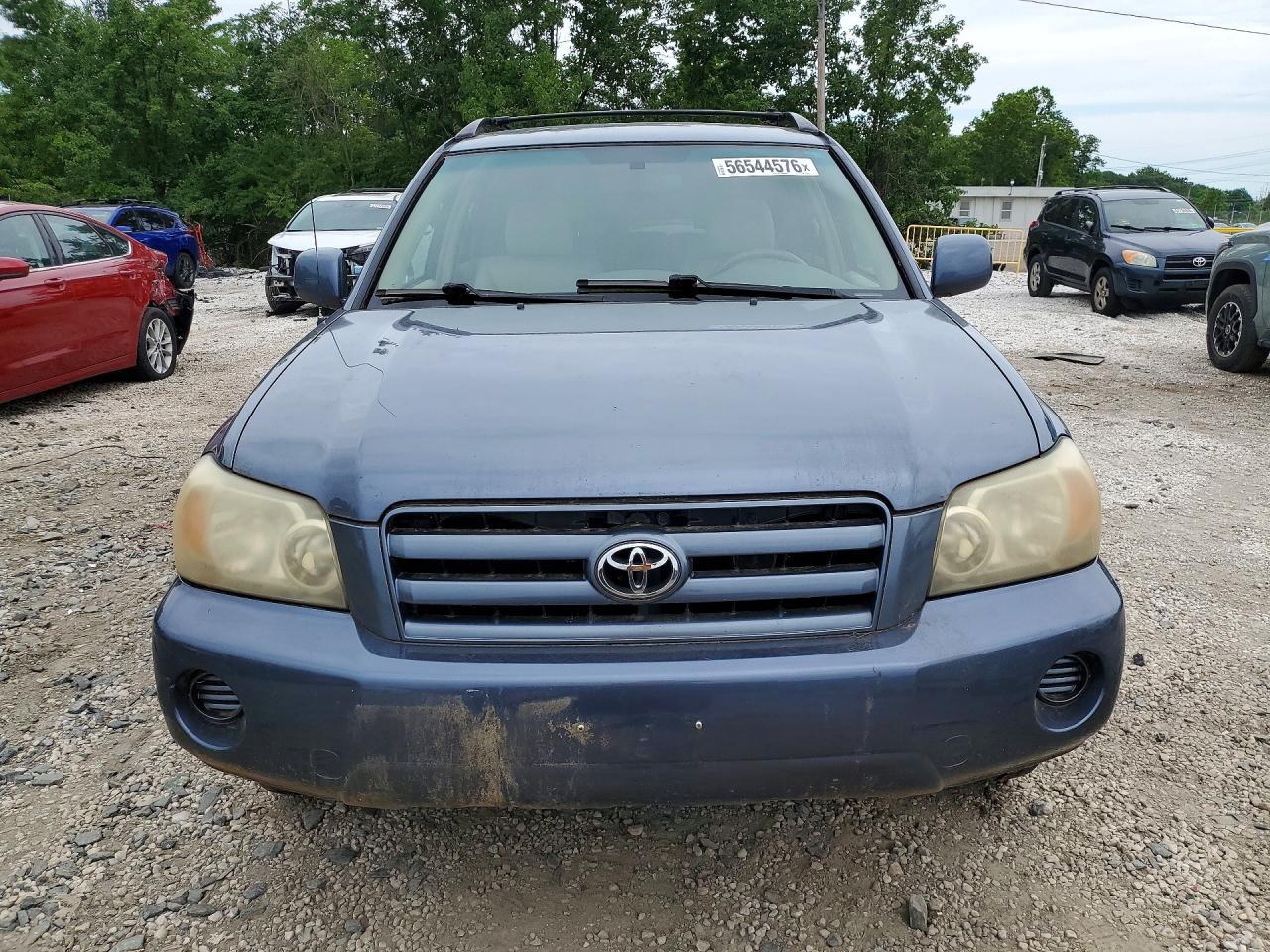2004 Toyota Highlander Base Blue vin: JTEEP21A040025616