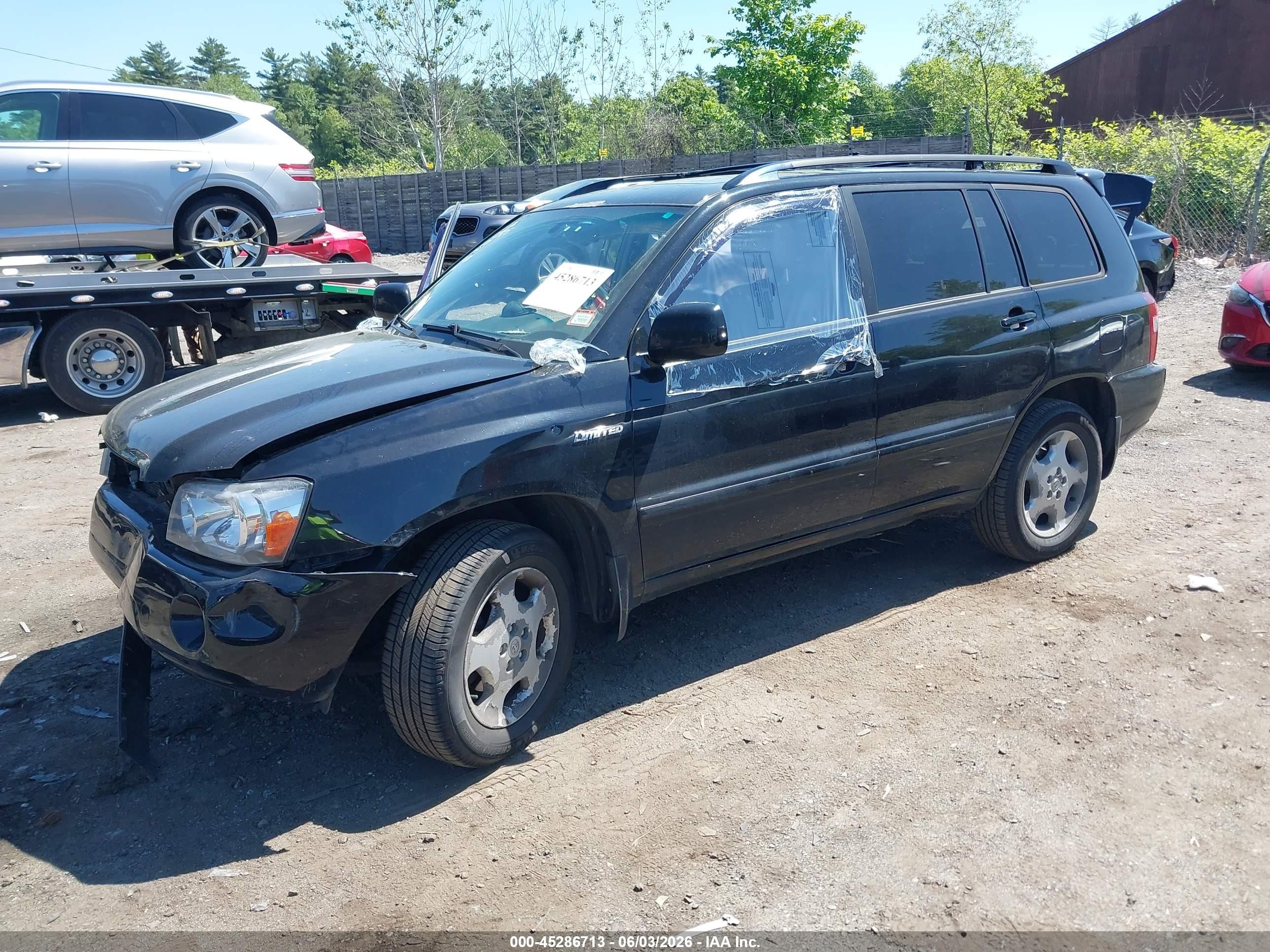 2004 Toyota Highlander Limited V6 Черный vin: JTEEP21A040031271