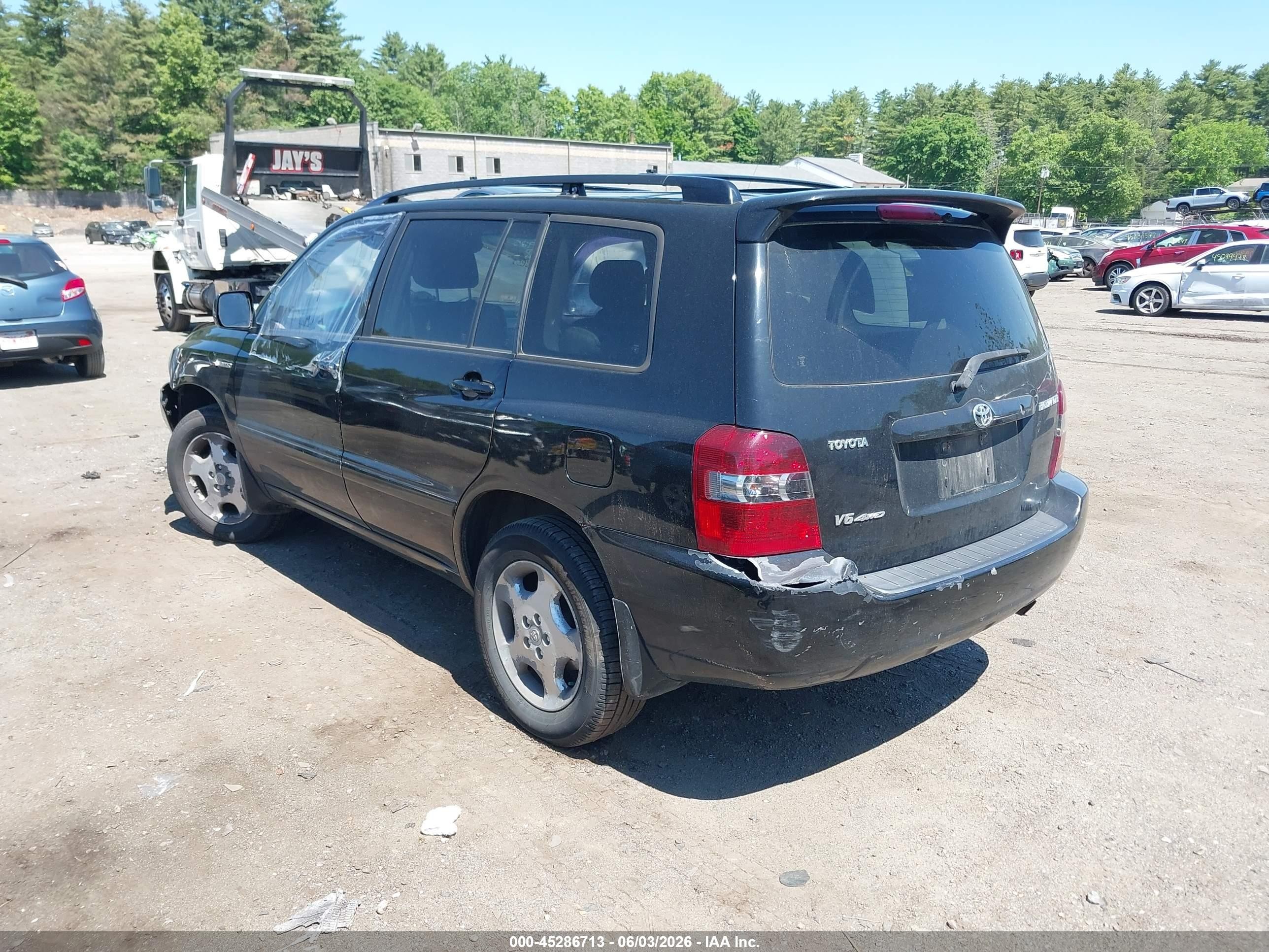 2004 Toyota Highlander Limited V6 Черный vin: JTEEP21A040031271